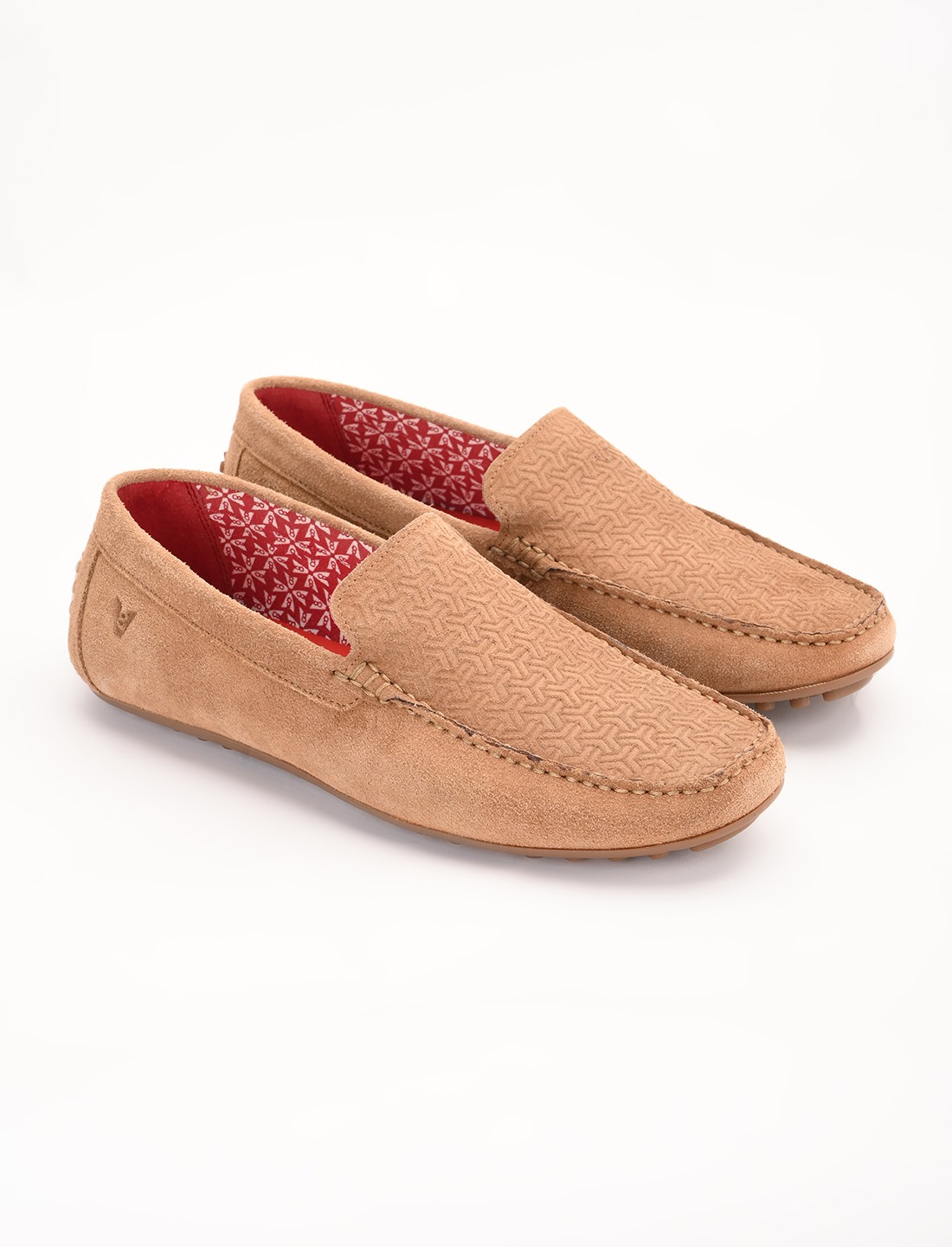 The Seti Tan Suede Men Casual Drivers V8 By Ruosh