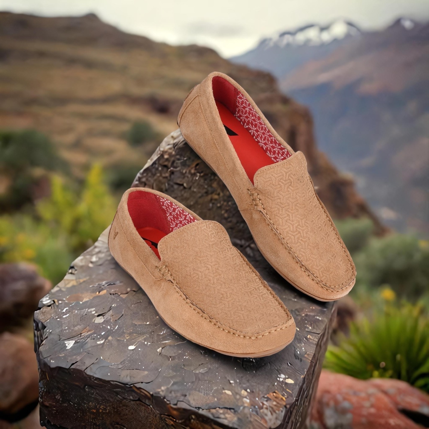 The Seti Tan Suede Men Casual Drivers V8 By Ruosh