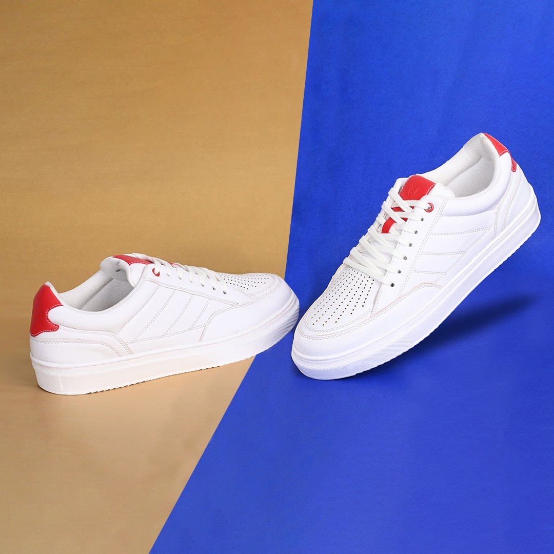 The Groove-01 Red Men Casual Sneaker V8 By Ruosh
