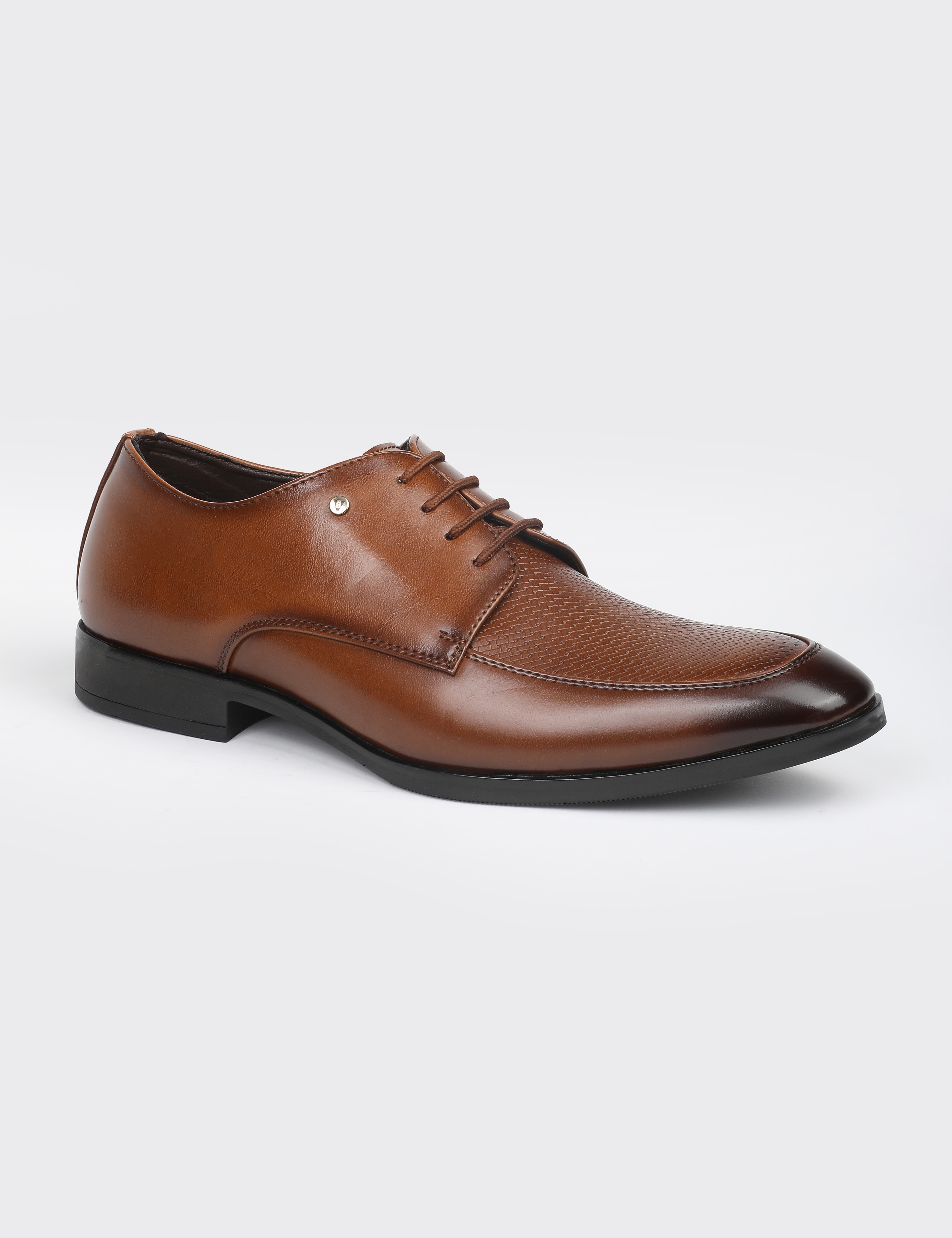 The Aura Tan Men Apron Toe Derby V8 By Ruosh