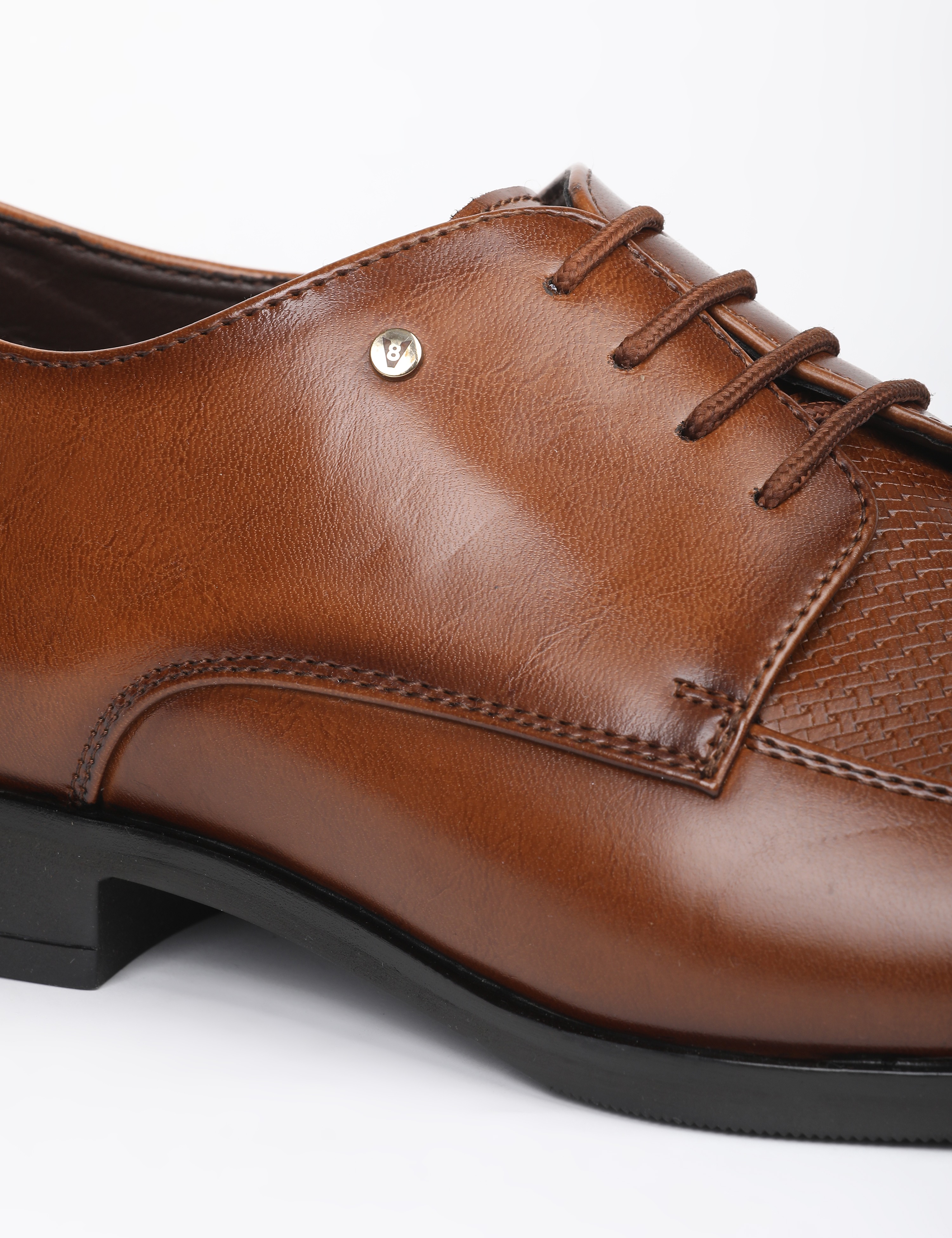The Aura Tan Men Apron Toe Derby V8 By Ruosh