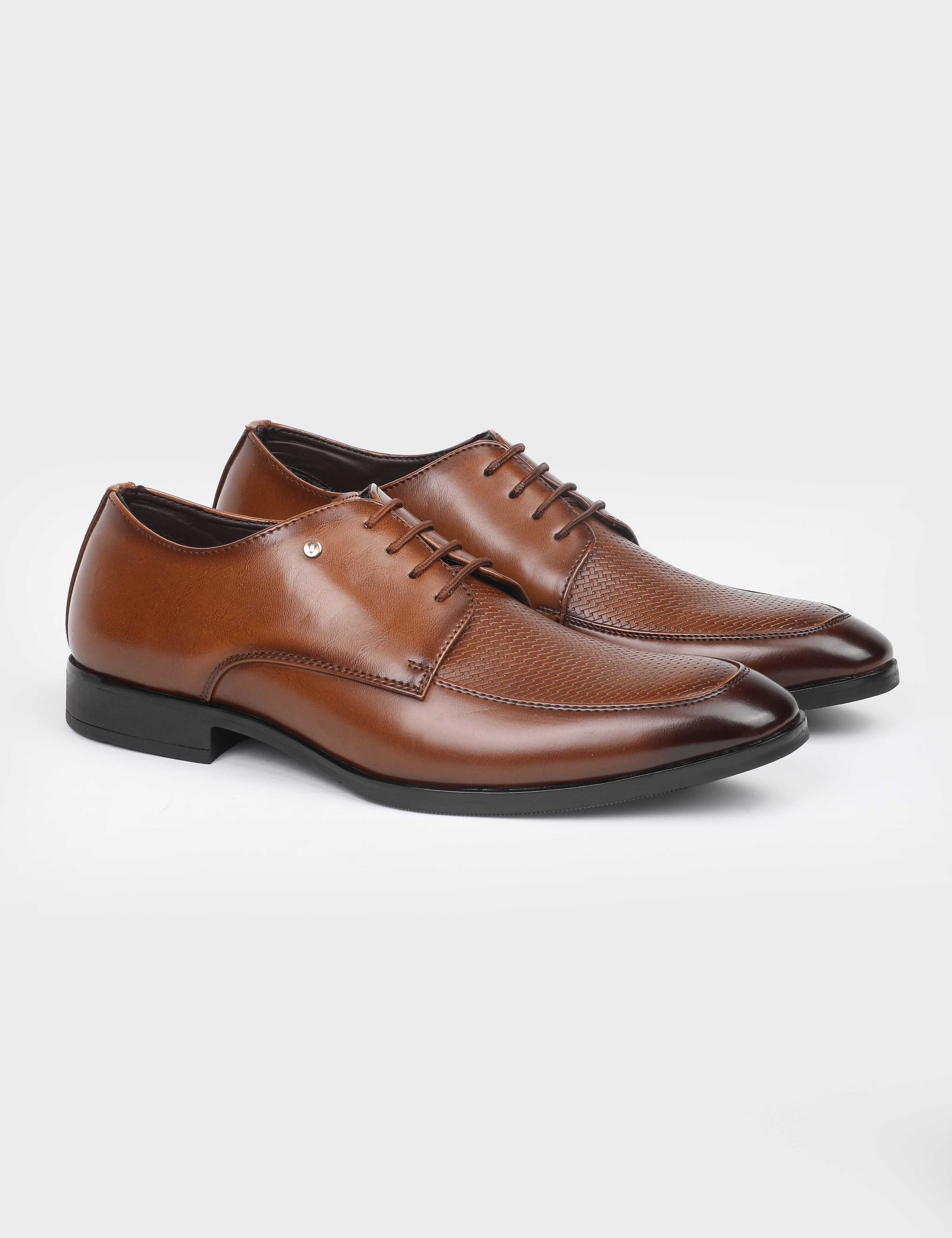 The Aura Tan Men Apron Toe Derby V8 By Ruosh