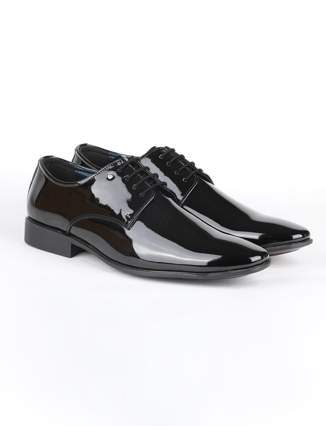 The Imperio Black Men Occasion Patent Derby V8 By Ruosh