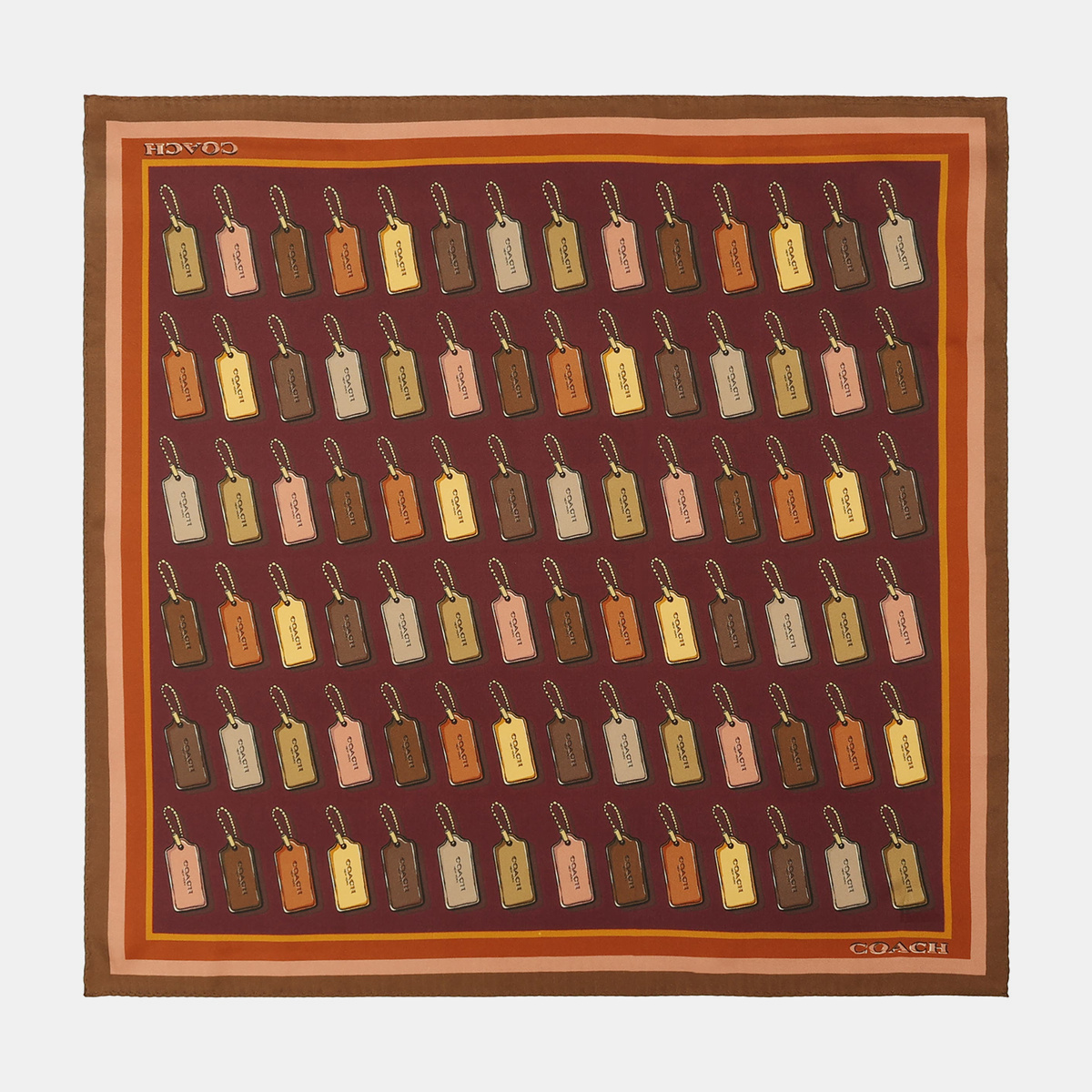 Hangtag Print Silk Bandana