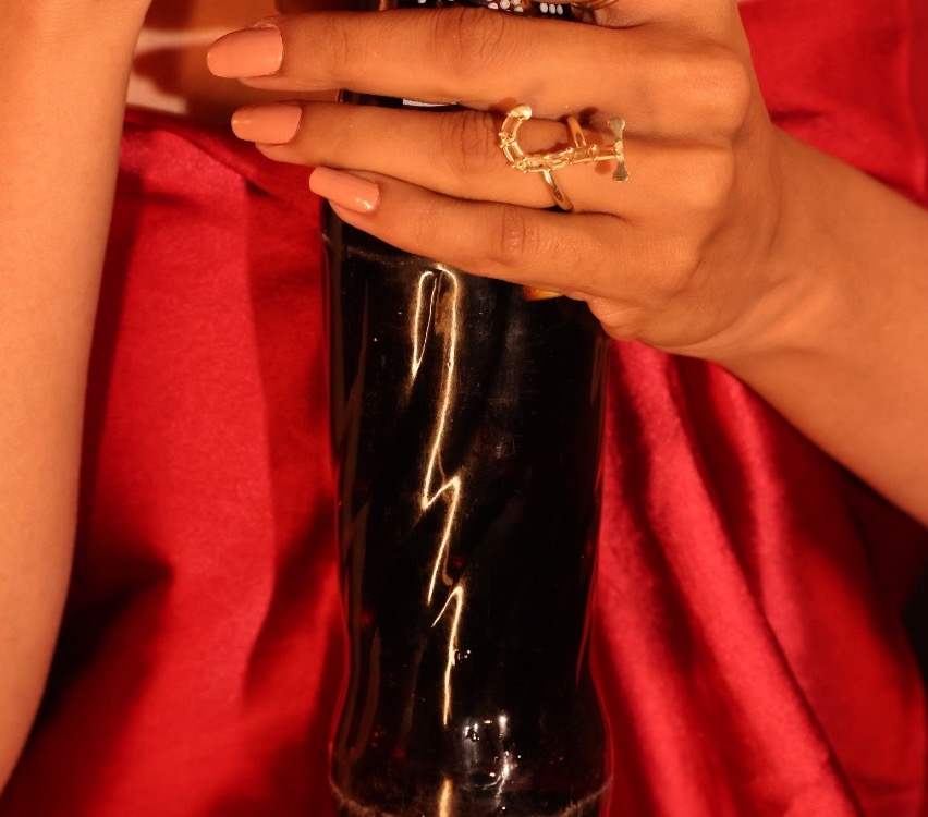 Gold Jack' studded Ring