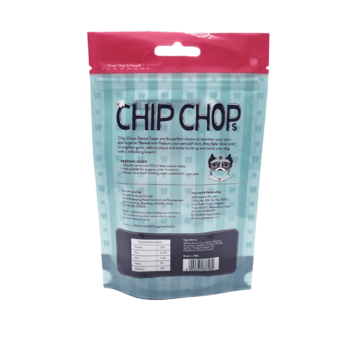Chip Chops Vegetable Twists Real Chicken and Parsley Flavour Dog Treat - 100 g