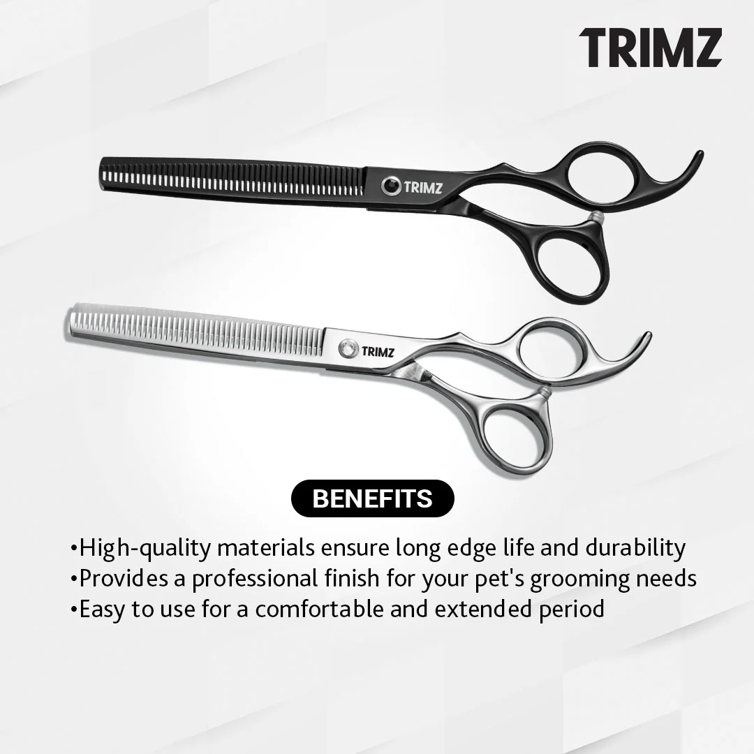 Trimz Scissors 7Inch Thinner Sparkling, Silver