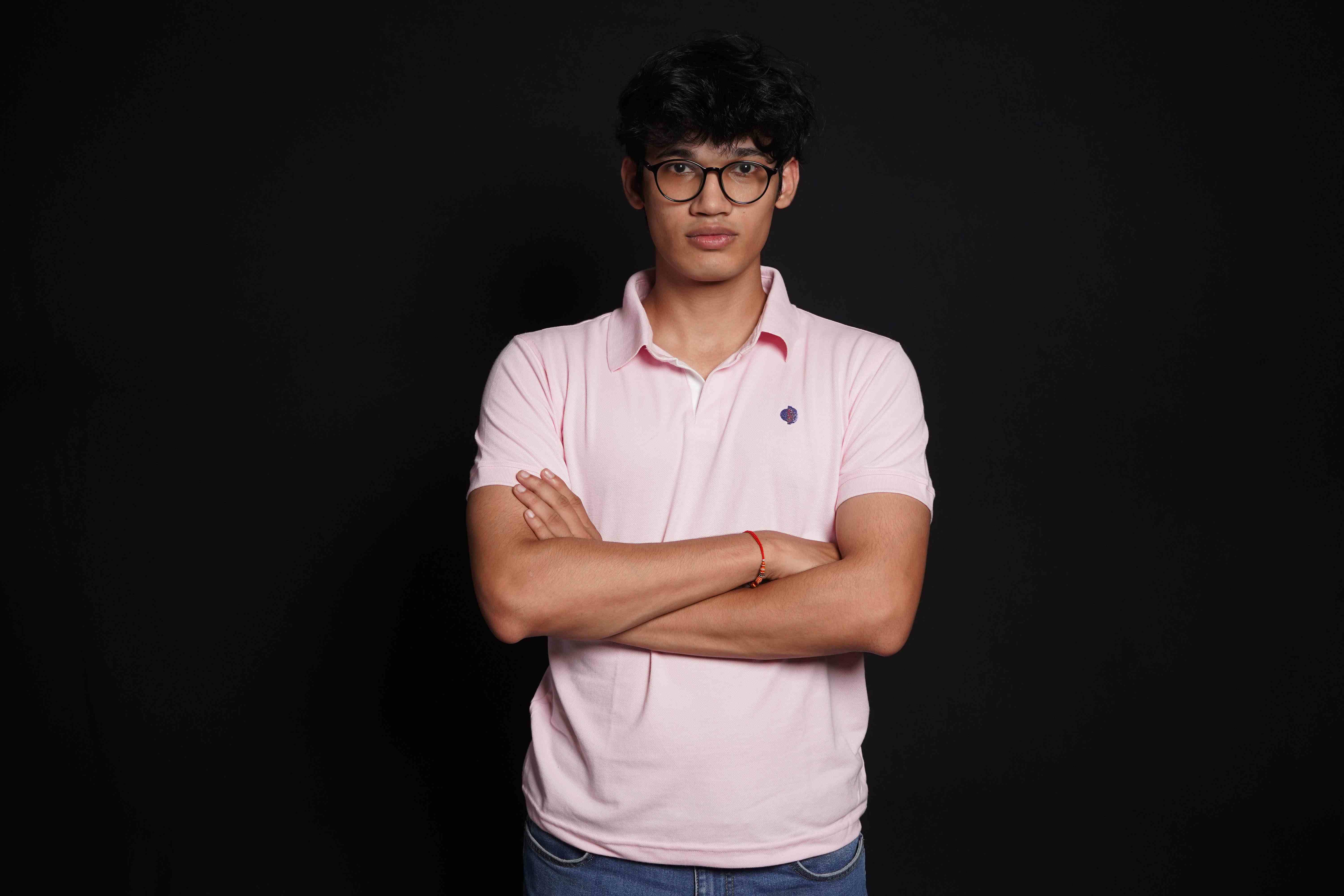 One Denim Delicate Light Pink Plain Polo Neck Cotton T-Shirt