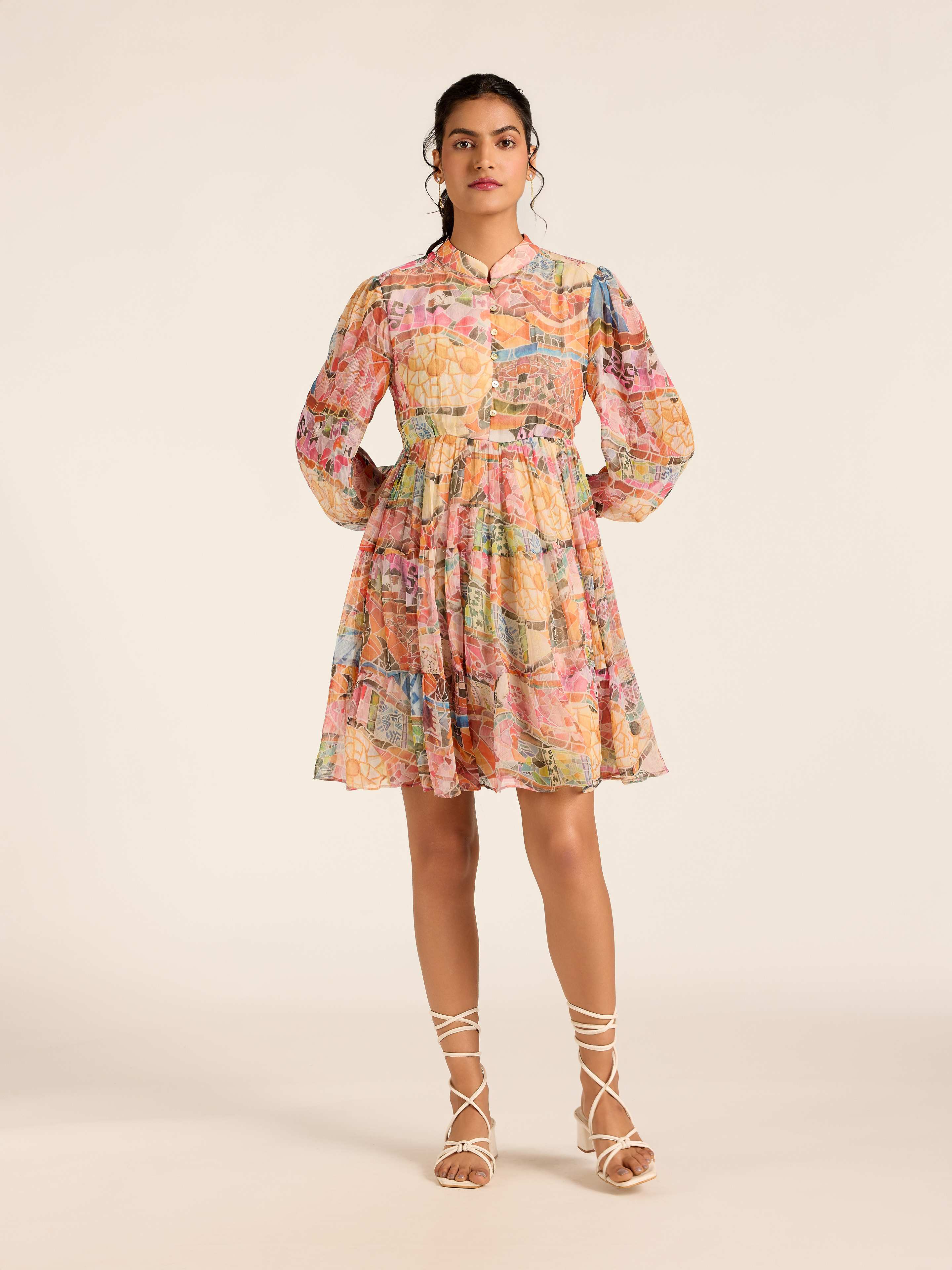 MULTI COLOR MARGO SHORT DRESS