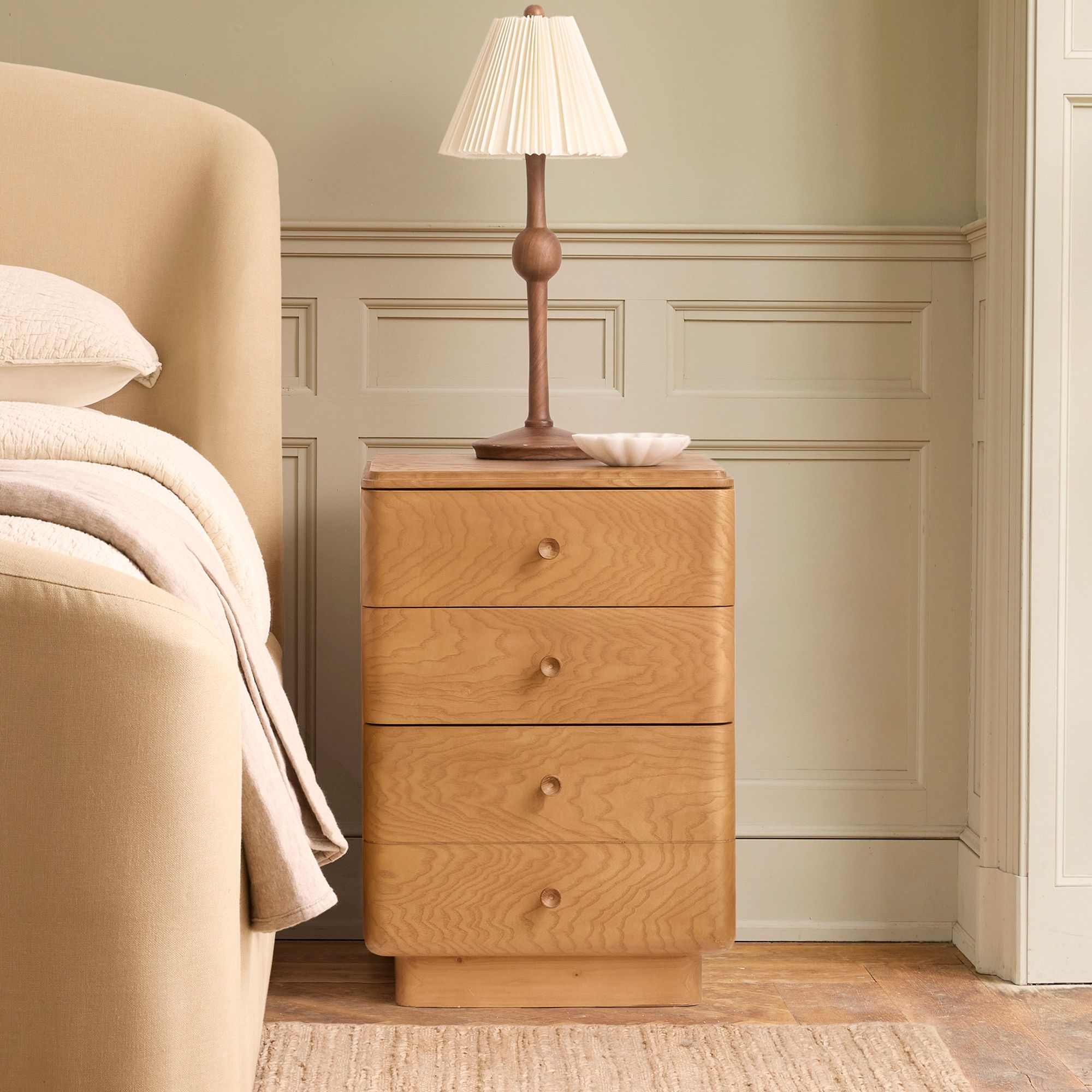 west elm | Pierce & Ward Burl Wood Nightstand (18")