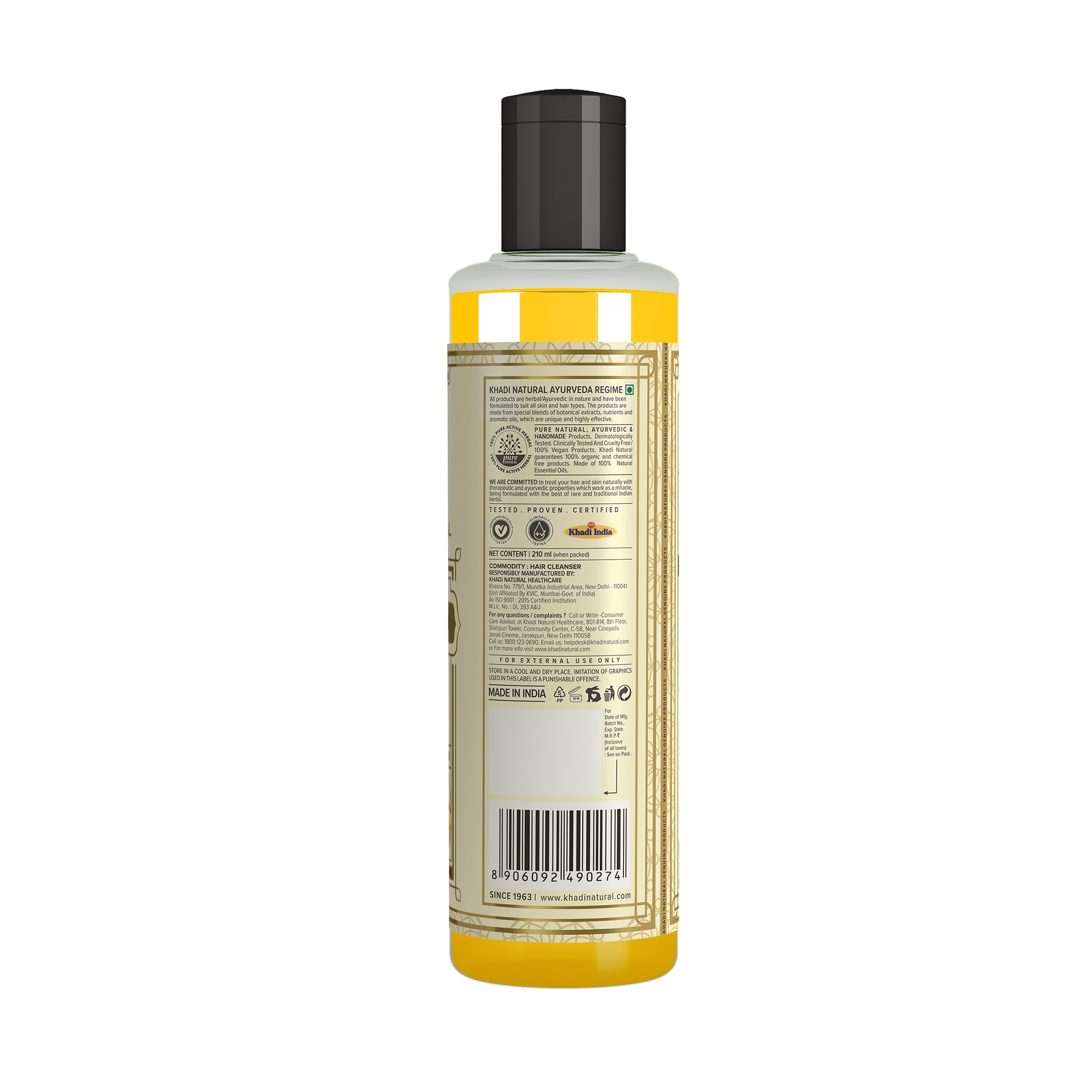 Khadi Natural | Honey and Lemon Juice Hair Cleanser 2