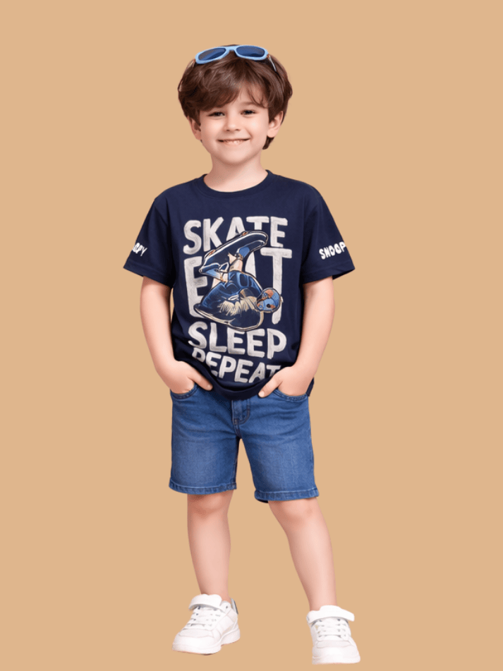 Albion boys casual blue t-shirt