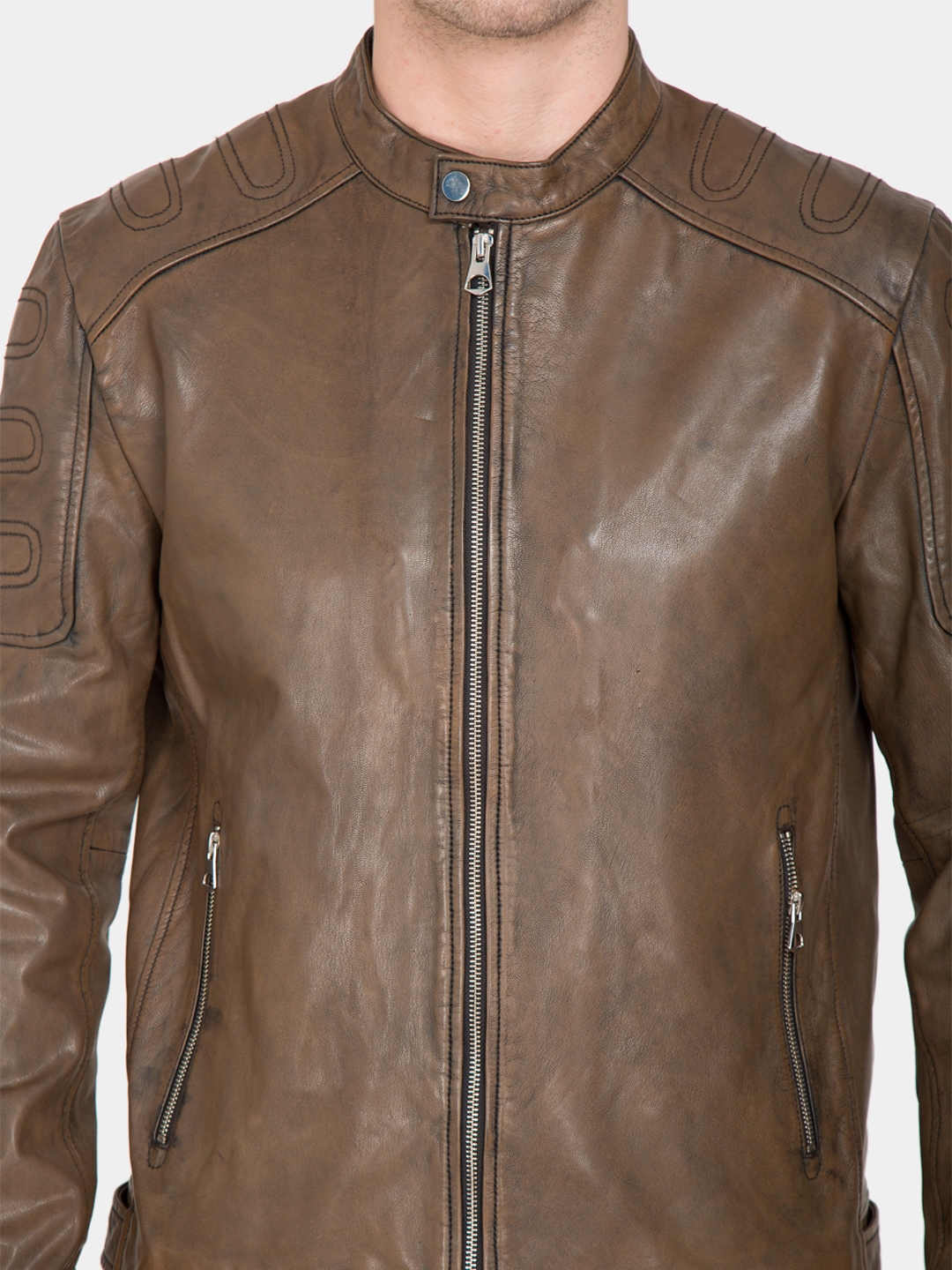 Justanned | JUSTANNED CAROB TAN LEATHER JACKET 5