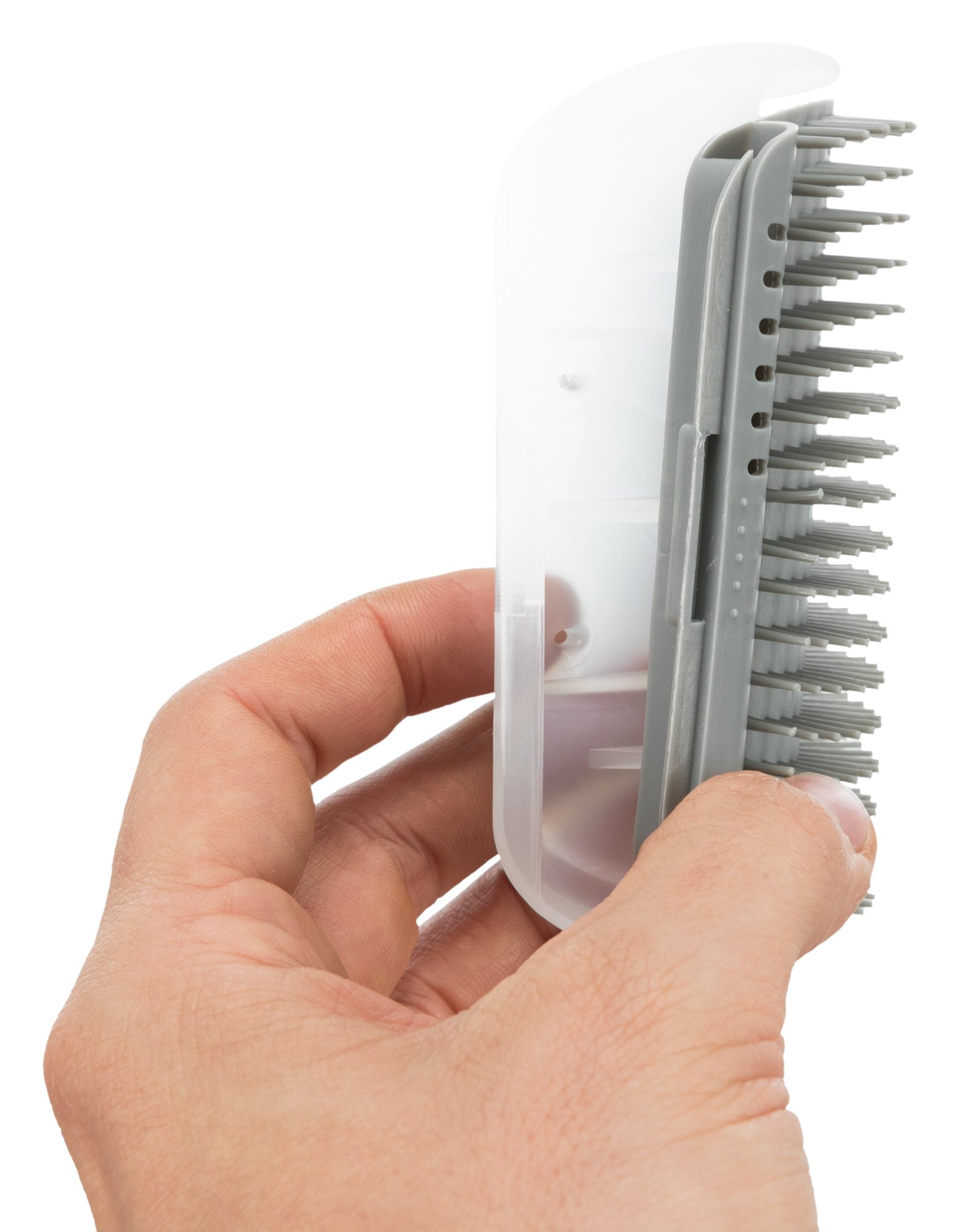 Trixie Corner Massage Brush For Cats (8×13 cm, Grey)