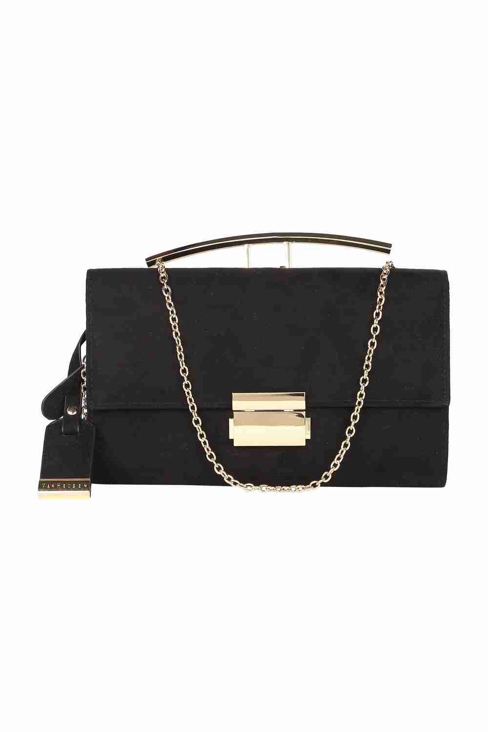 Women Black Textured Casual Sling Bag