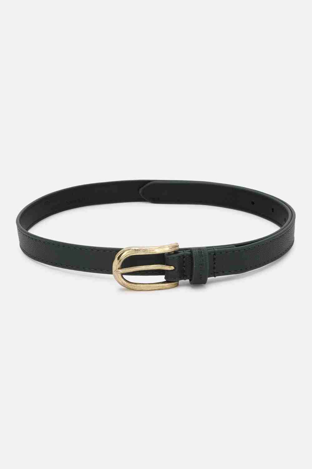 Women Green Textured Belt