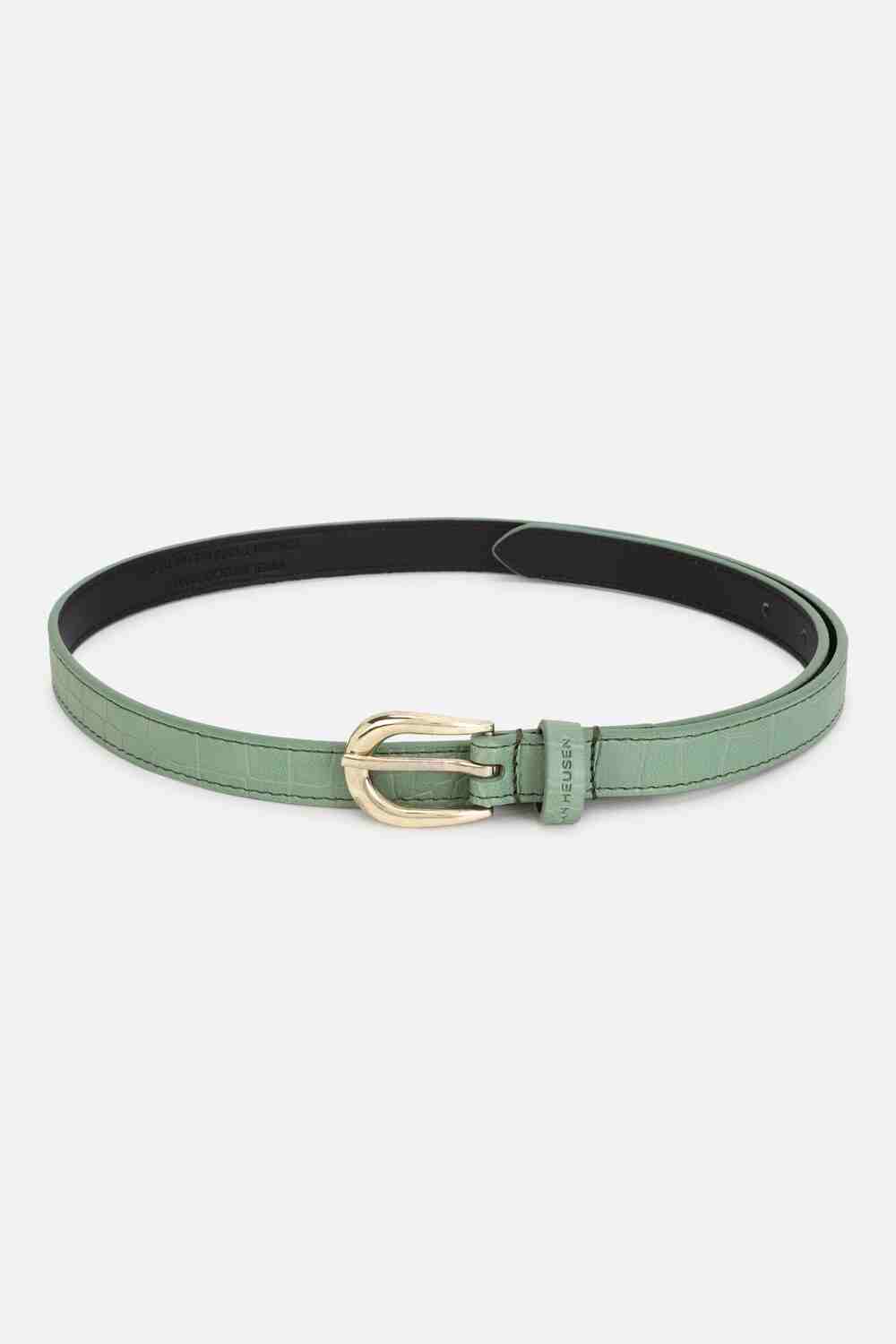 Women Green Textured Belt