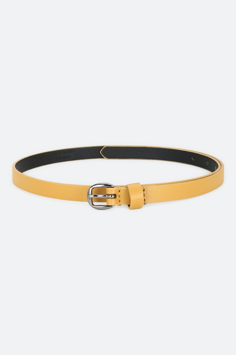Women Yellow Solid Casual Belt