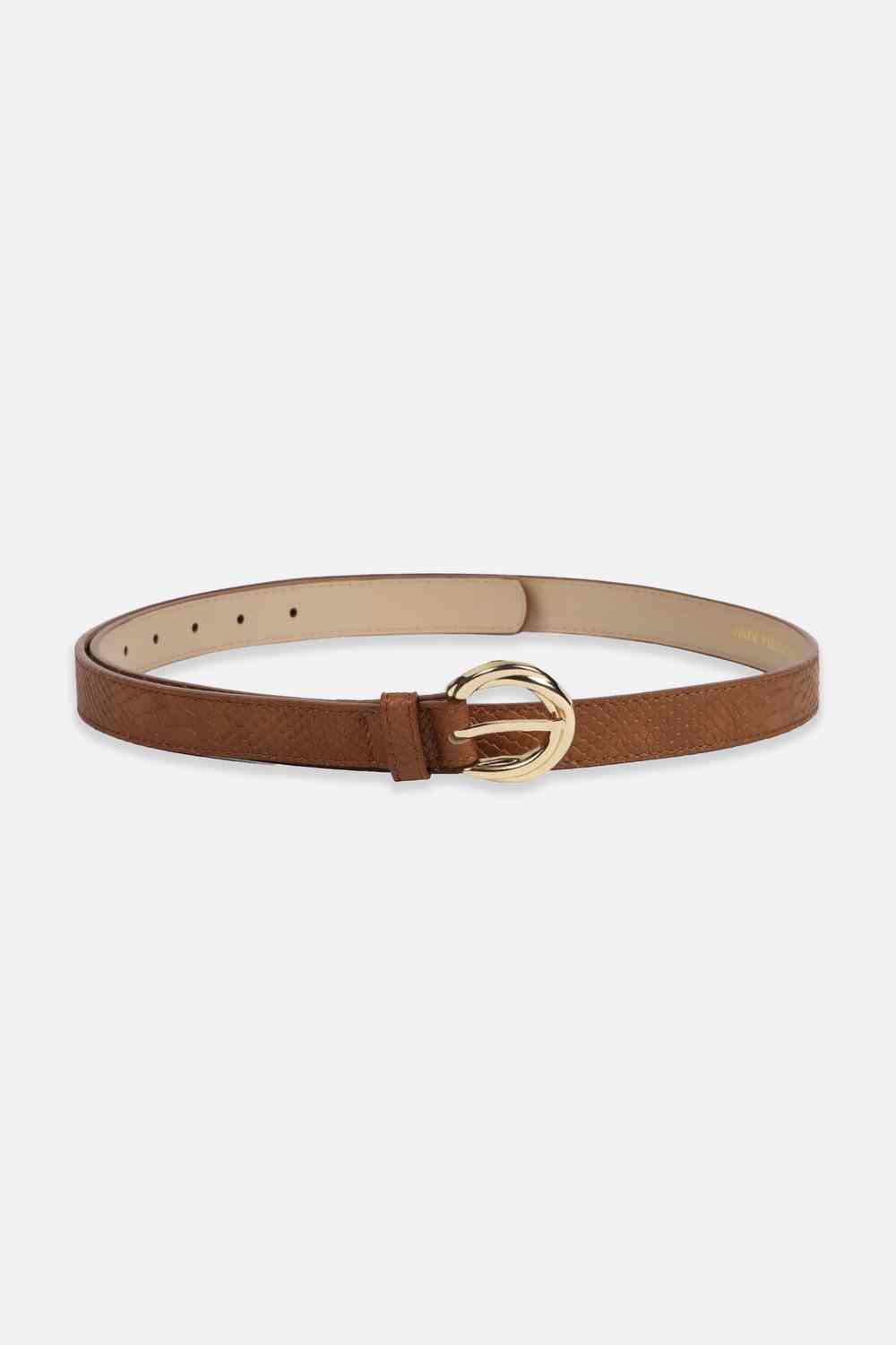 Women Brown Textured Casual Belt