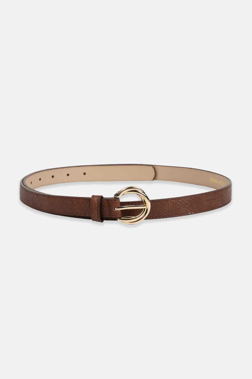 Women Brown Textured Casual Belt