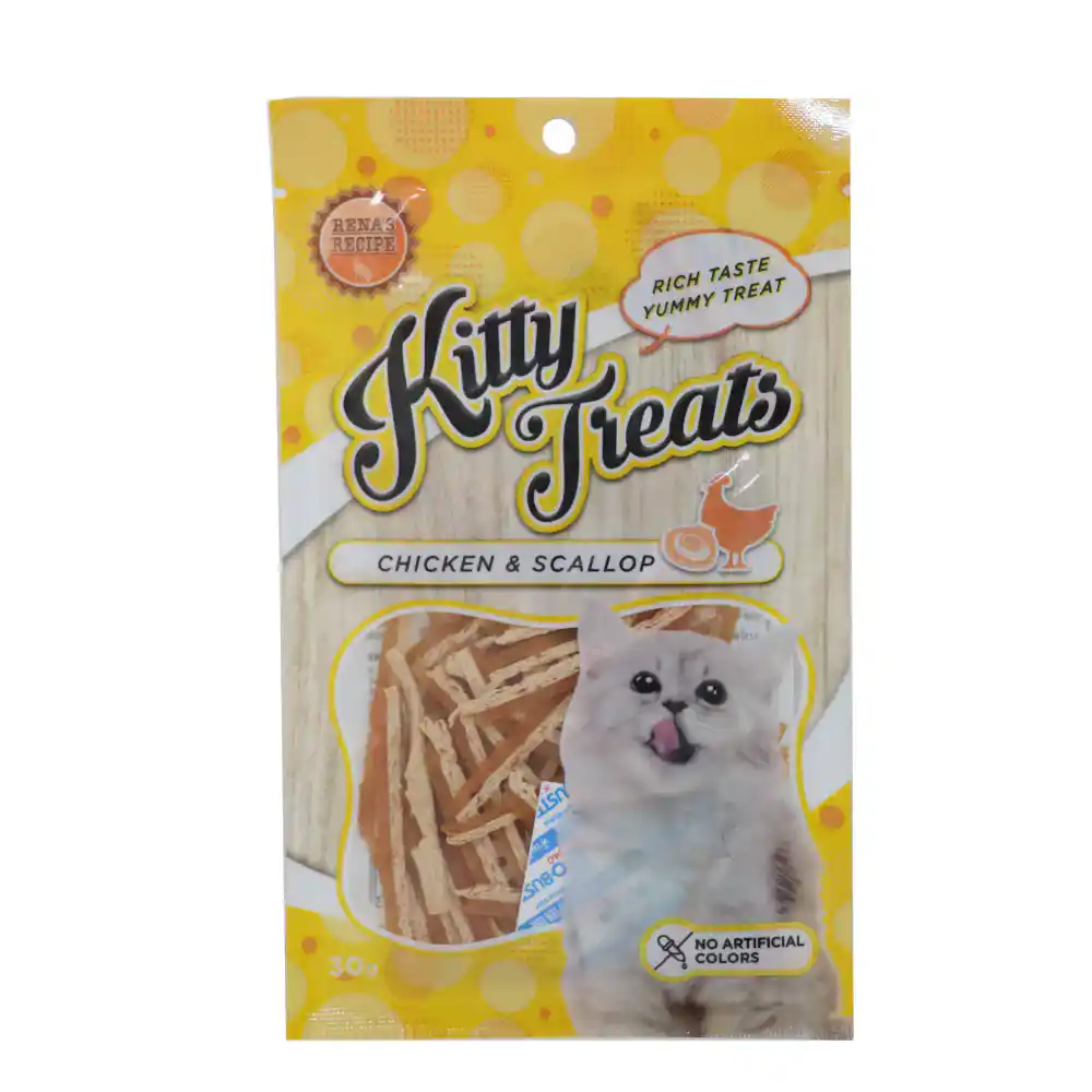 Rena’s Recipe Kitty Treats Chicken with Scallop Flavour Cat Treats, 30 g