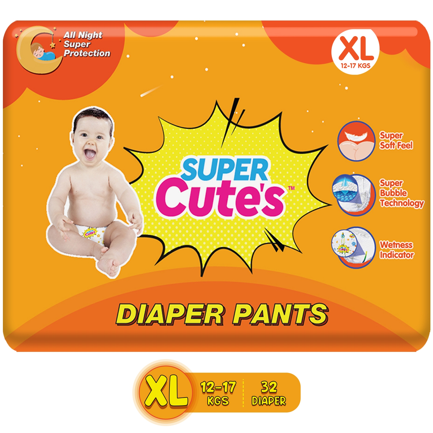 Super Cute's | Super Cute's Wonder Pullups Diaper- Xl - 32 Pieces 0
