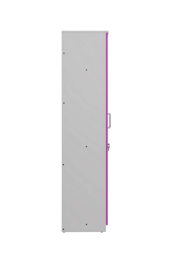 neudot Adona Engineered Wood Single Door Wardrobe - Pink