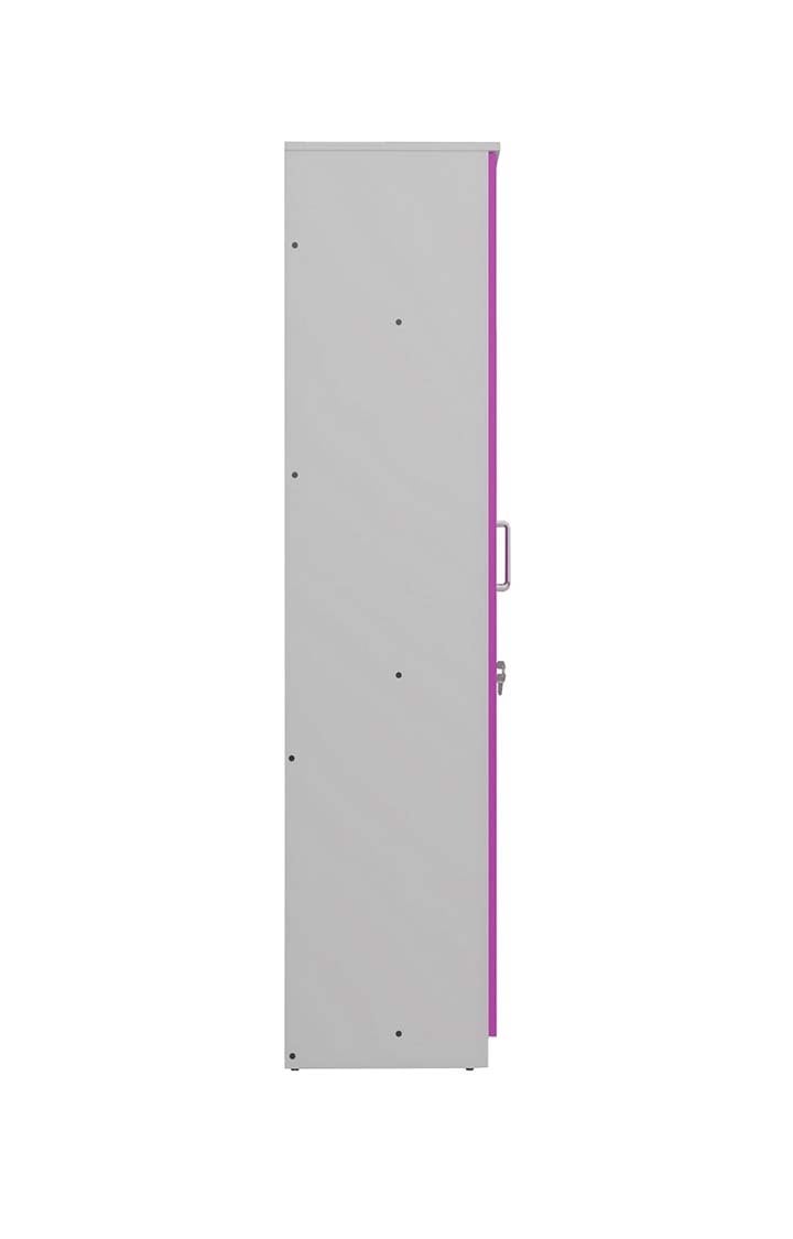 neudot Adona Engineered Wood Single Door Wardrobe - Pink