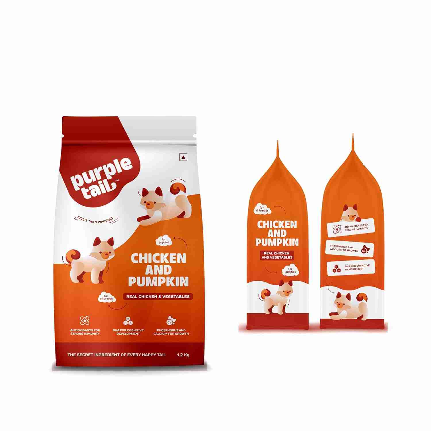Purple Tail Chicken and Pumpkin Dry Food for Puppy