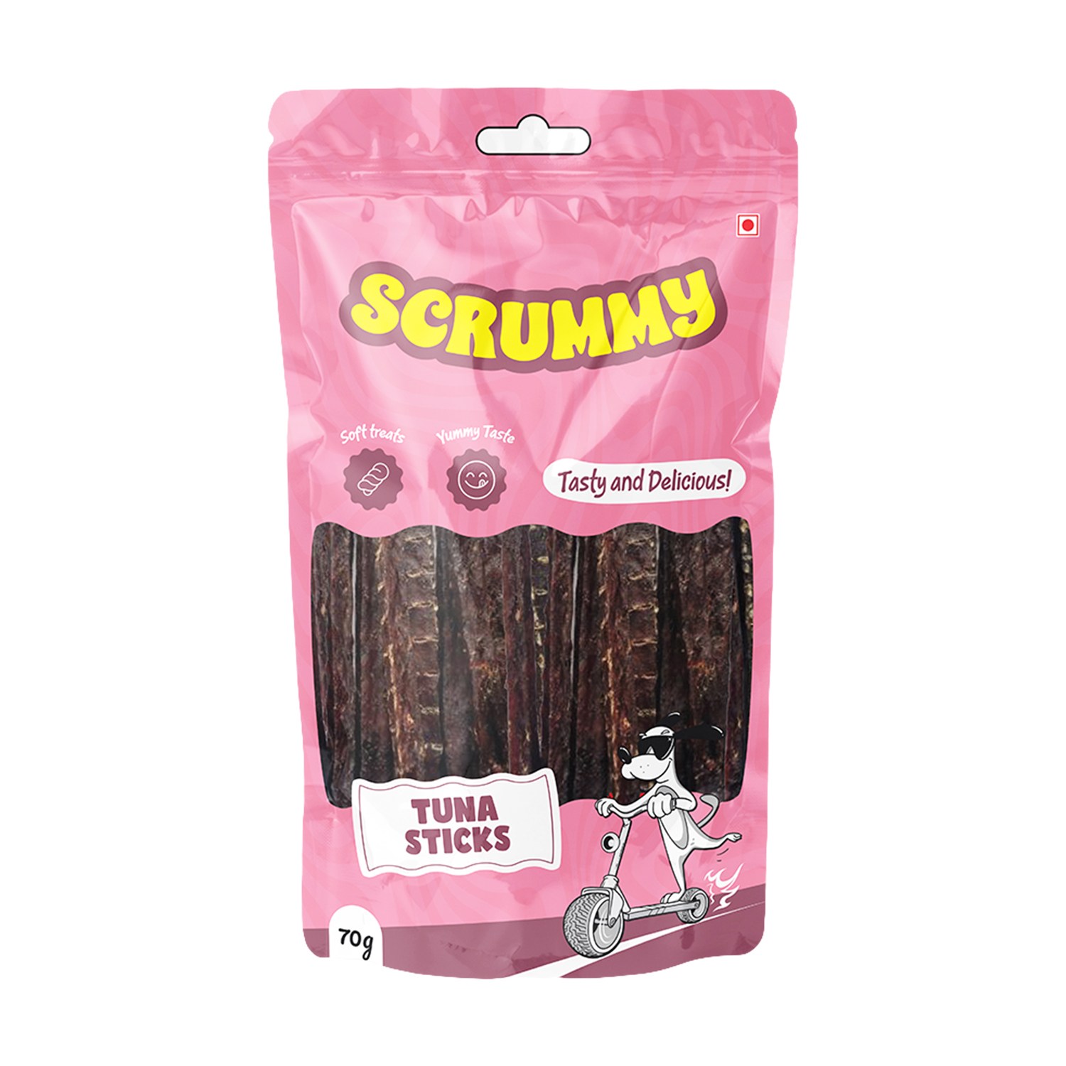 Scrummy Tuna Stick Dog Treats 70g