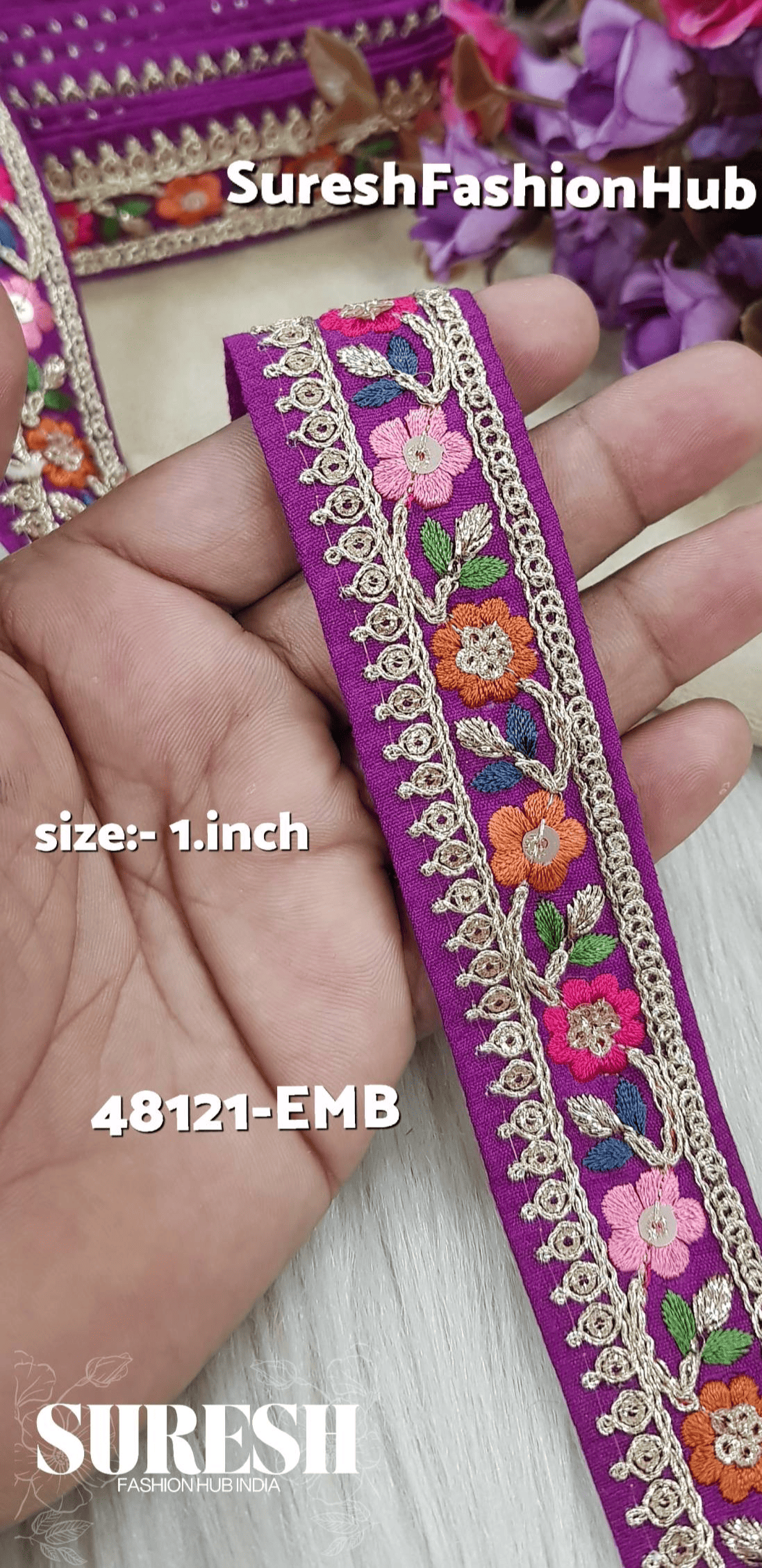 Sabyasachi Inspired Majestic Magenta Mini Floral Lace