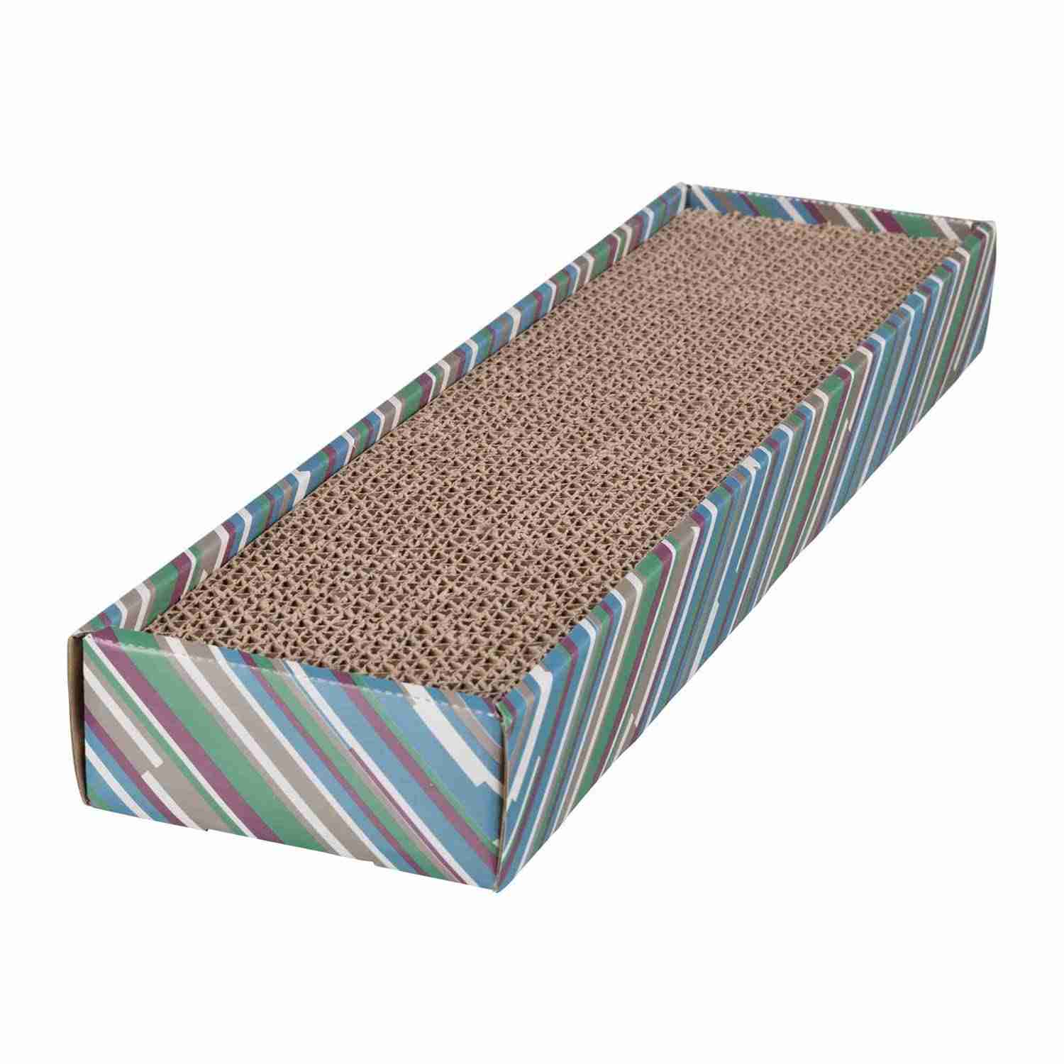 Trixie Scratchy Scratching Cardboard Catnip (48×5×13 cm, Black/White)