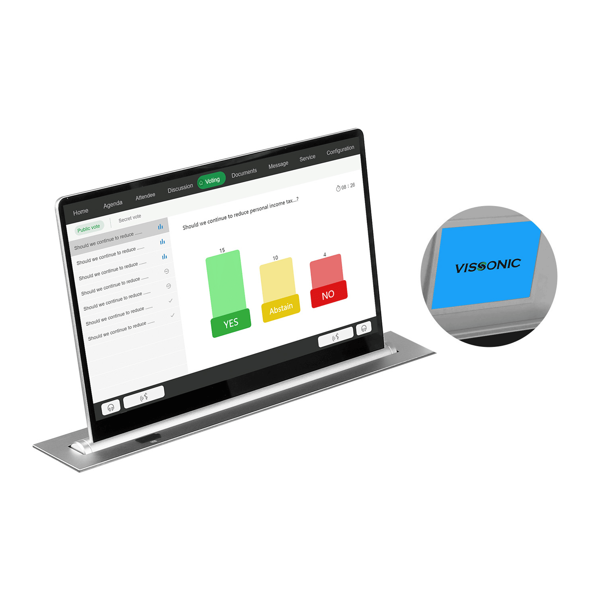 VIS-17LDSC 17.3 screen with name display شاشة 2