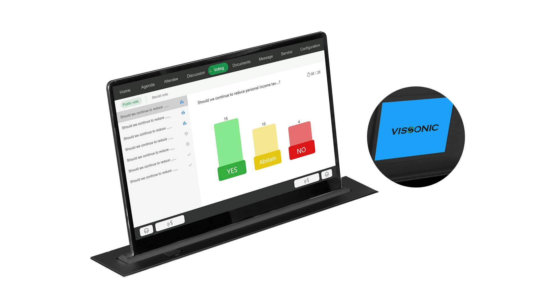 VIS-17LDSC 17.3 screen with name display شاشة 3