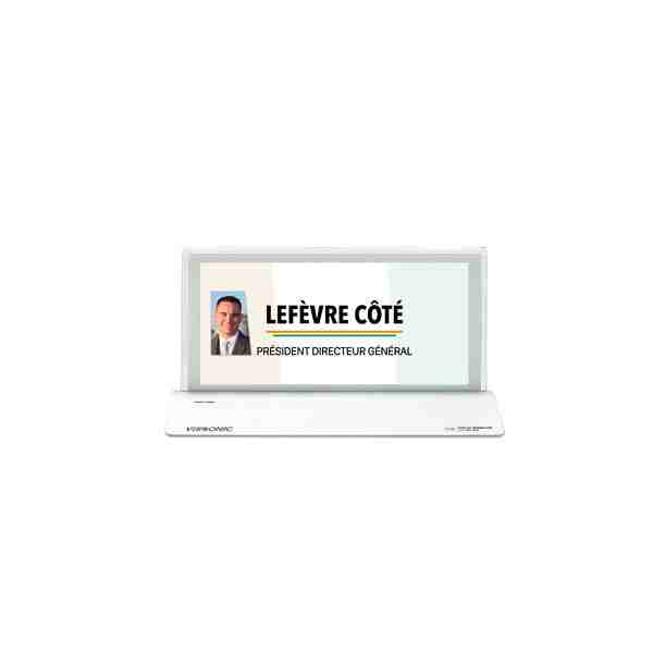10" Name-Plate Screen System, Black وحدة عرض الشاشة 10 بوصة لقاعات الاجتماعات، اسود 3