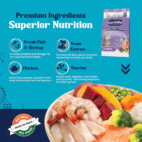 Carniwel Fresh Fish & Shrimp Adult 1KG – (Best Before Dec’26)