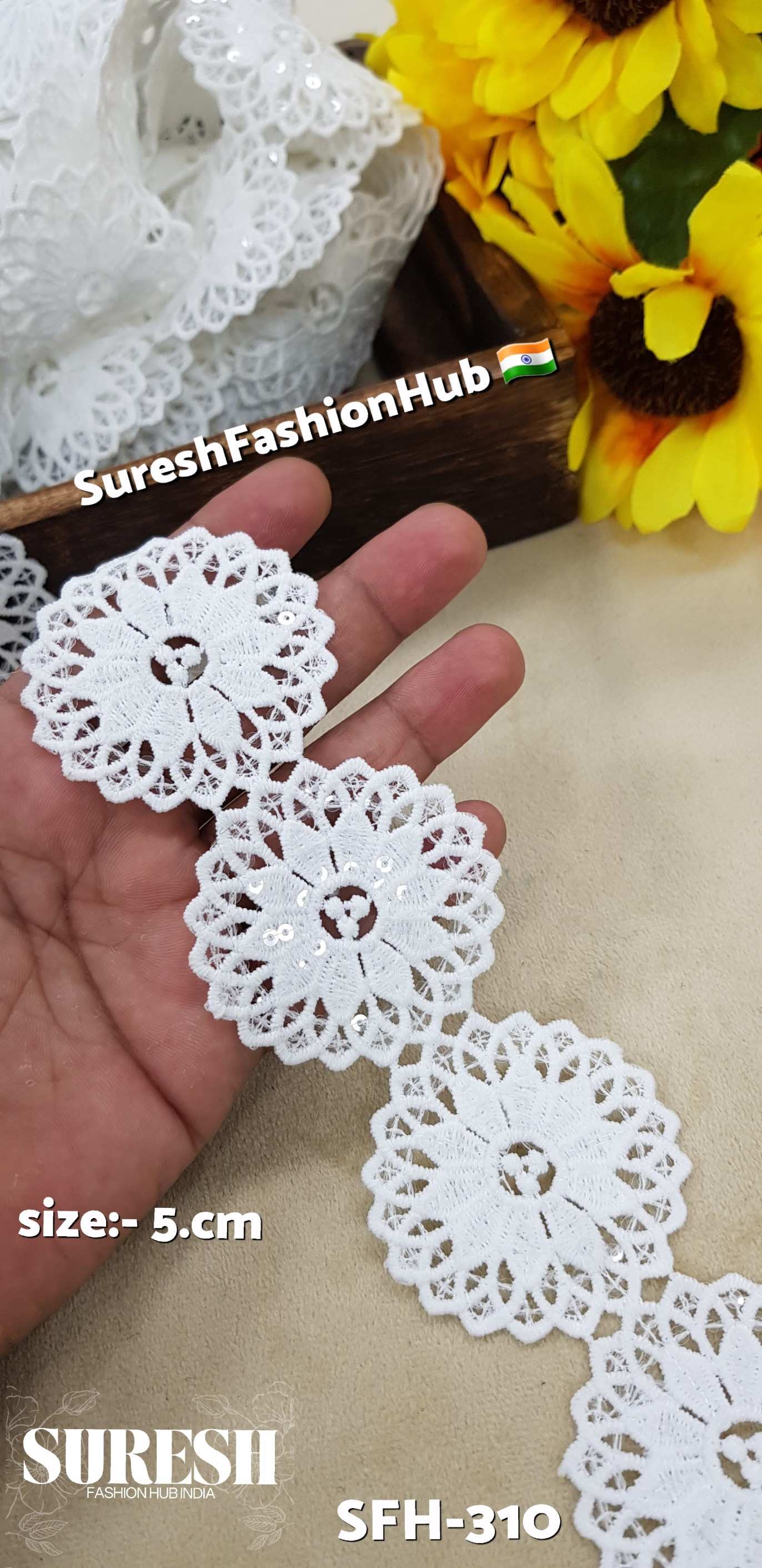 Circle Cutwork GPO Lace