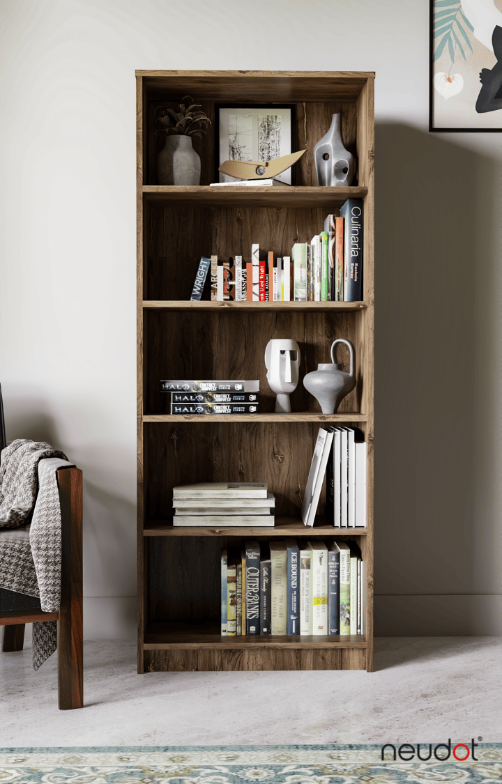 Bravo Bookshelf - Western Oak Finish