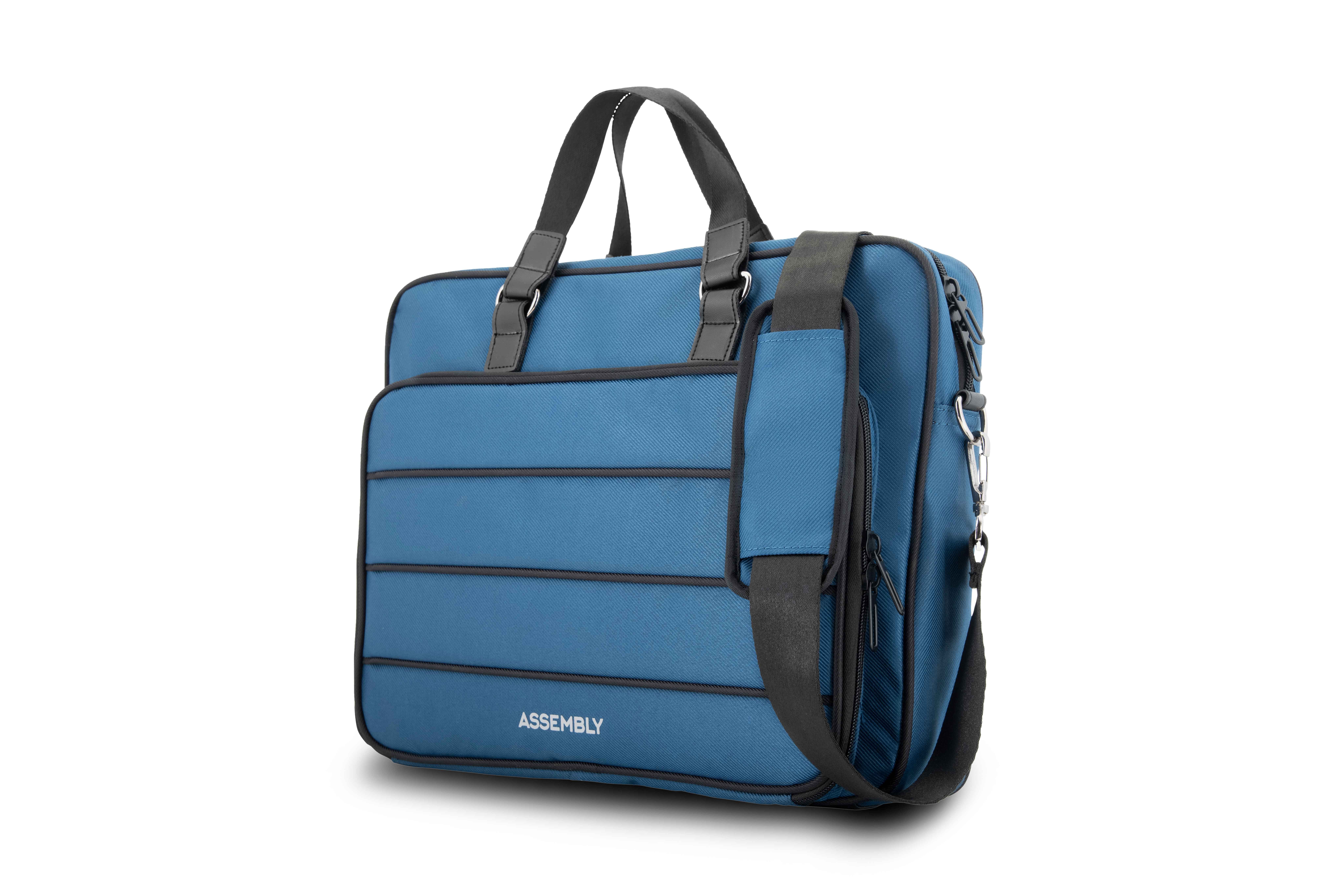 Assembly | Premium Office Laptop Bag with USB Charging | Blue 0