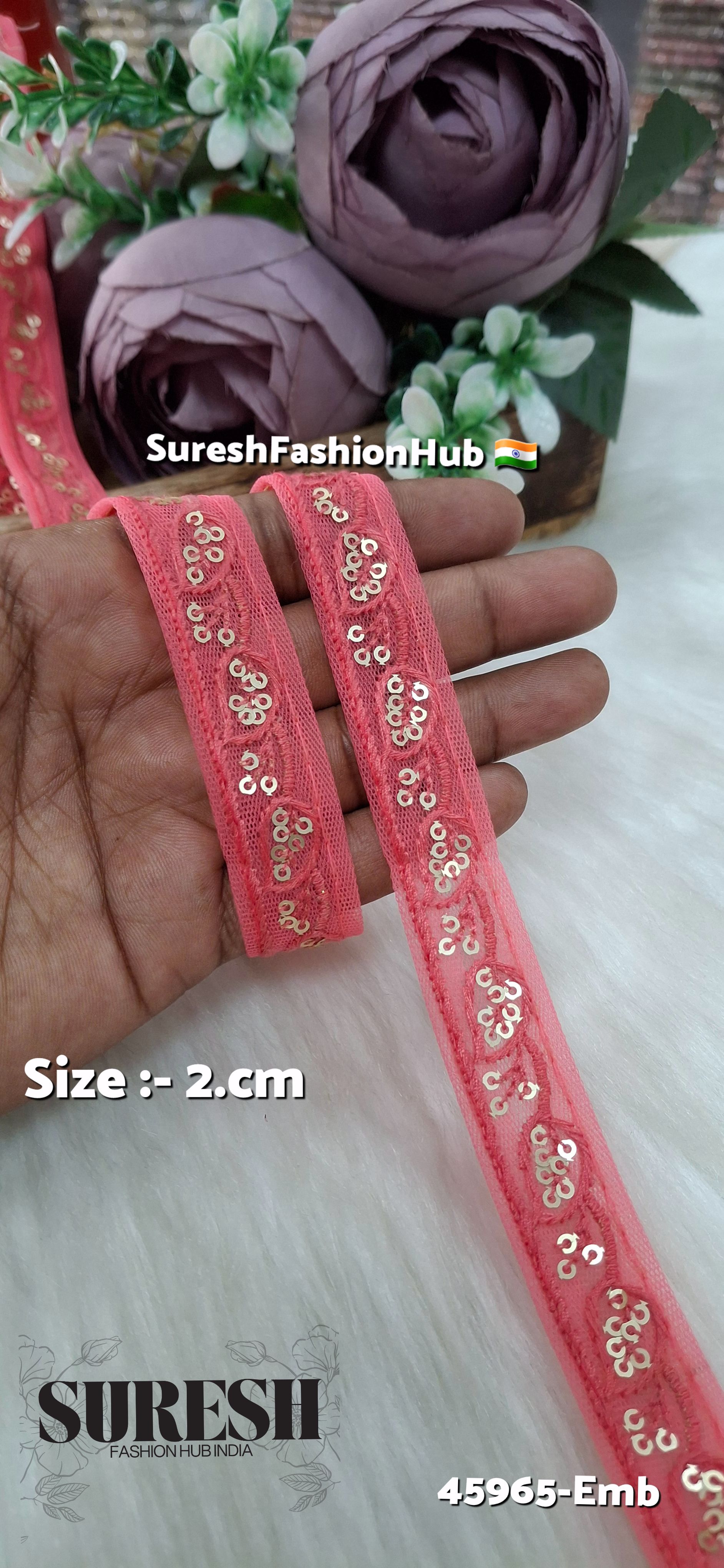 Gajari Tone-on-Tone Embroidery Lace