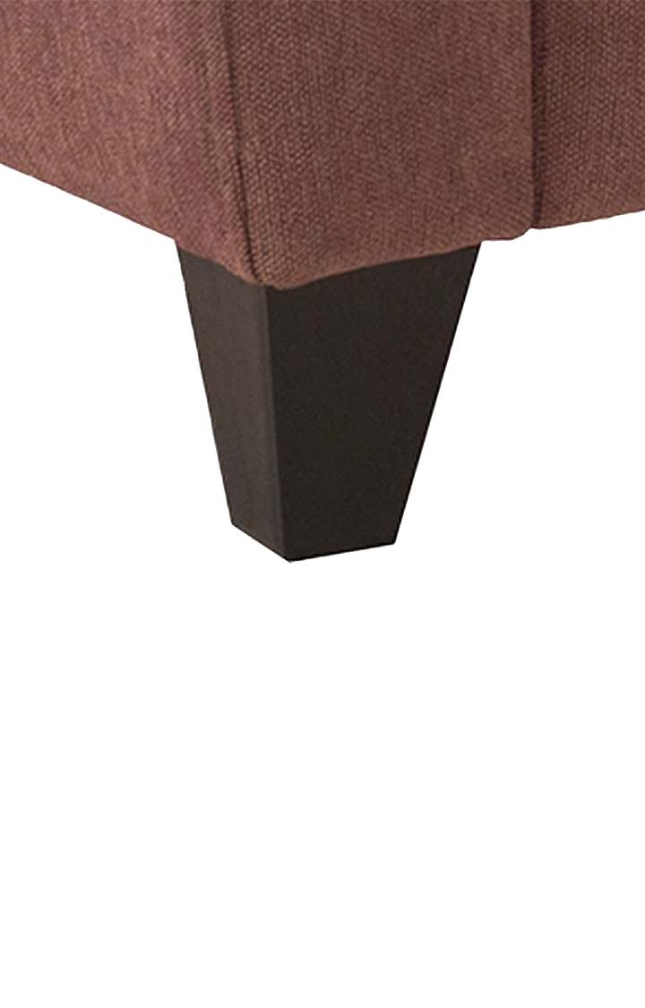 neudot Elegance Sofa for Living Room |3 Persons Sofa|Premium Fabric with Cushioned Armrest |Neem Wood Frame|3 Seater in - Ceramic Pink