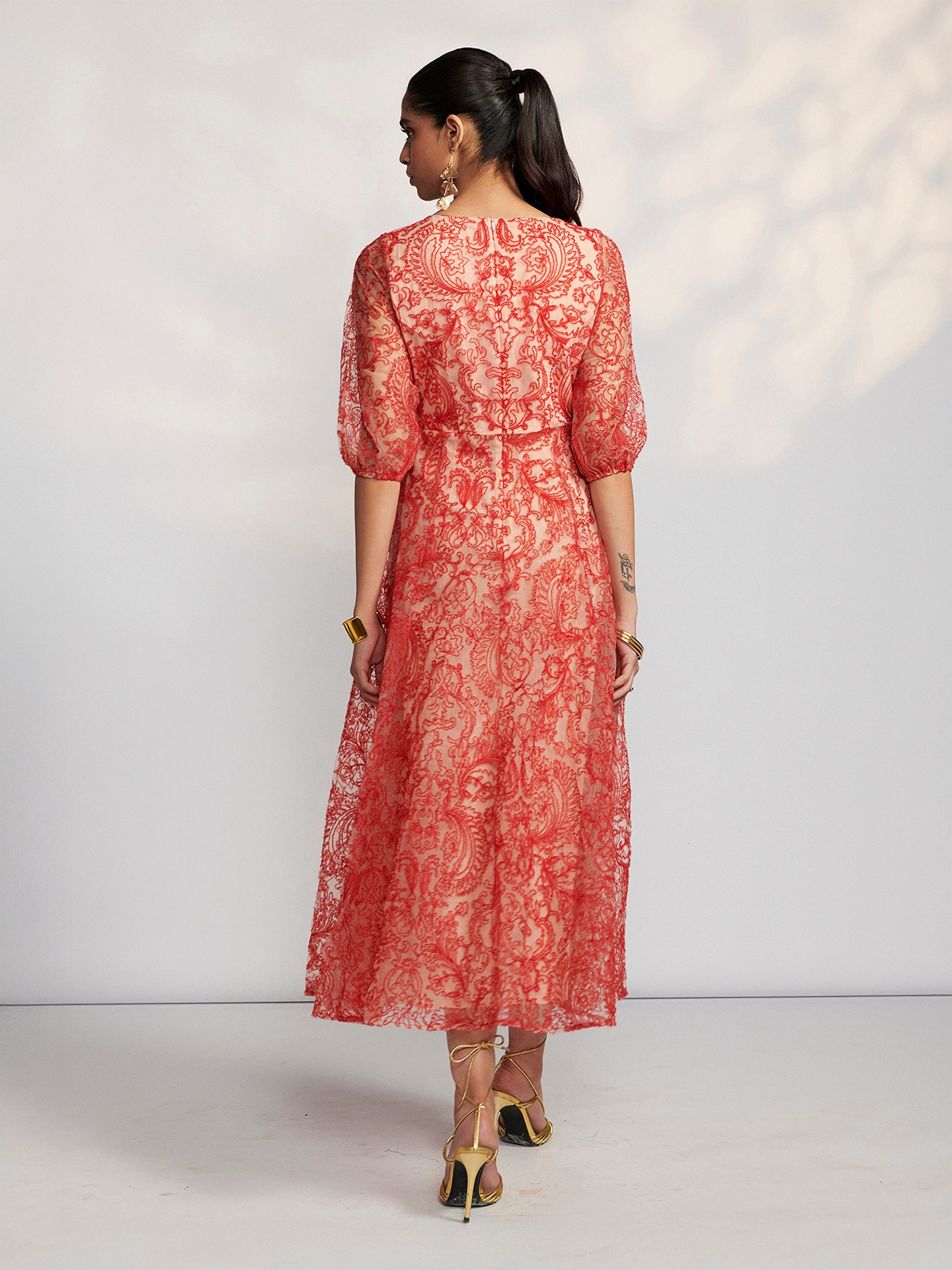Red Carmina Long Dress