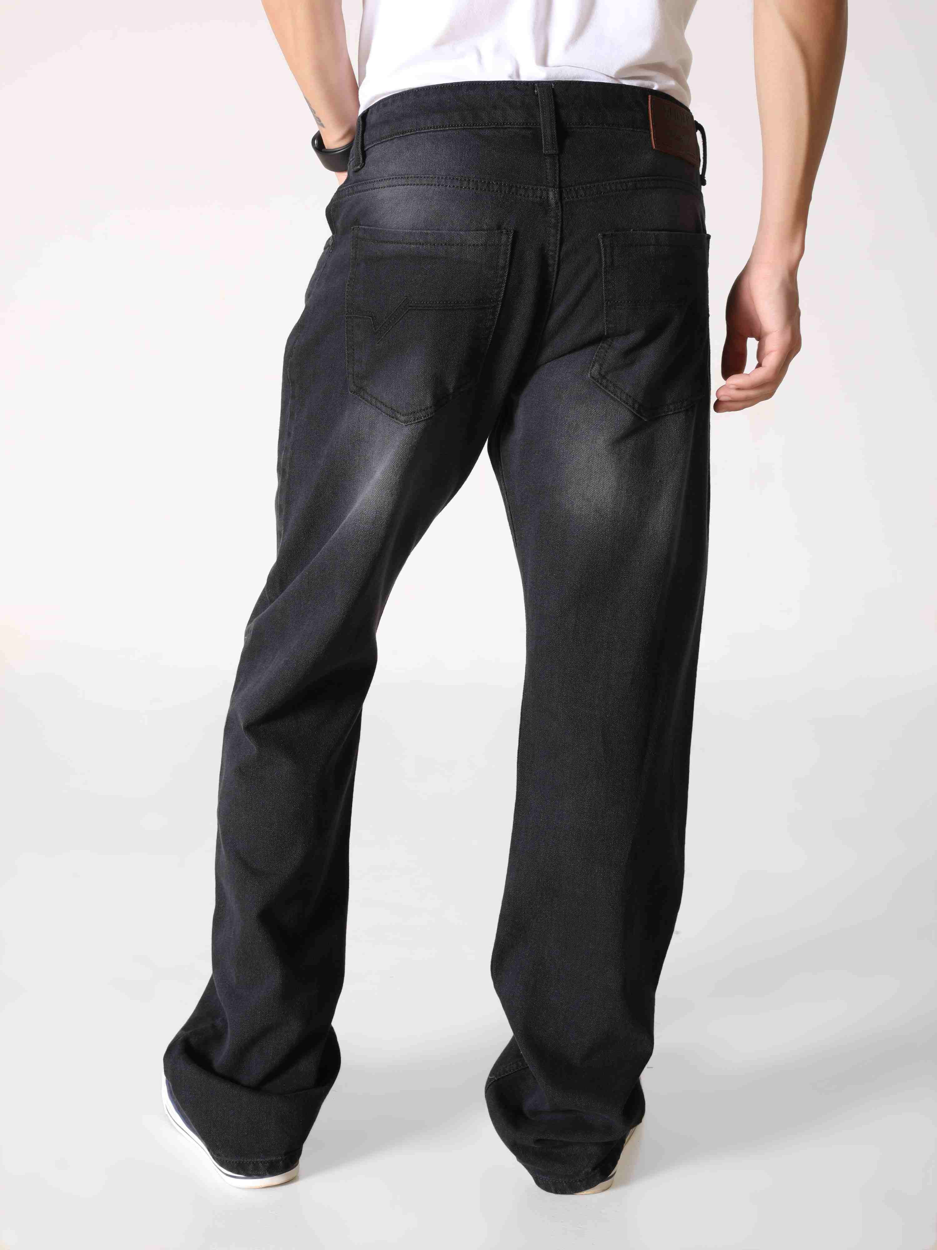 Midnight Black Distressed Denim Jeans