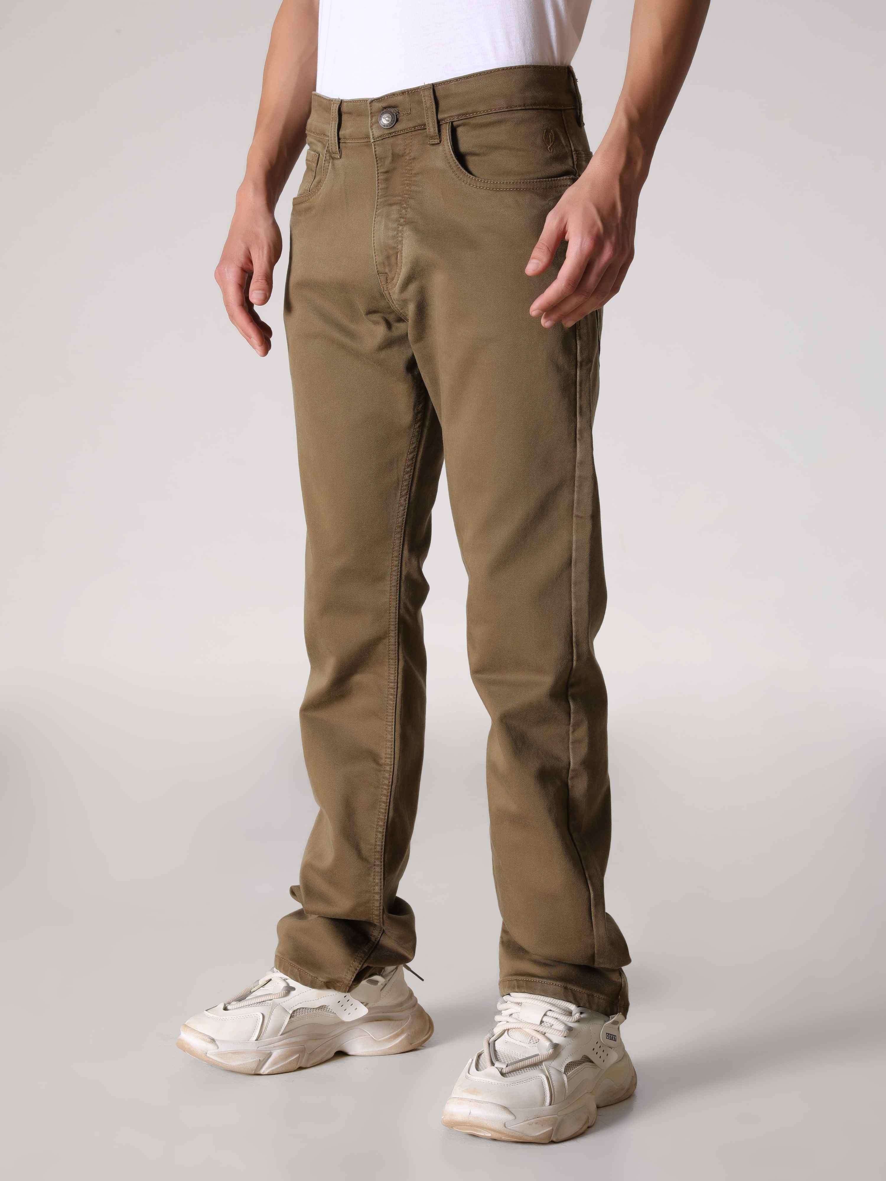 Earthy Beige Comfort Fit Denim
