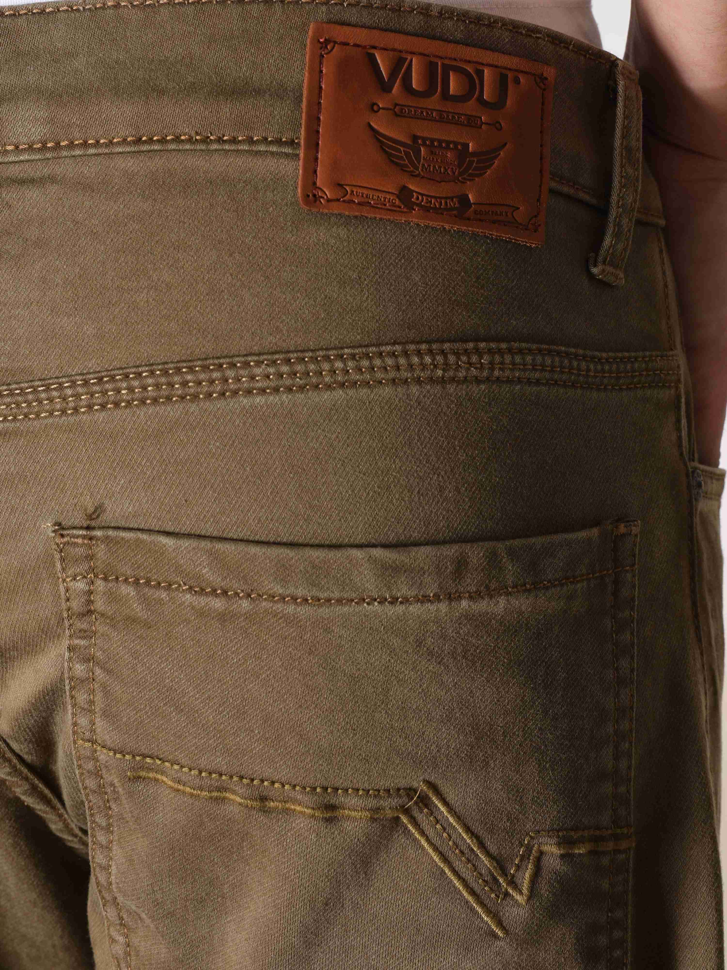 Earthy Beige Comfort Fit Denim