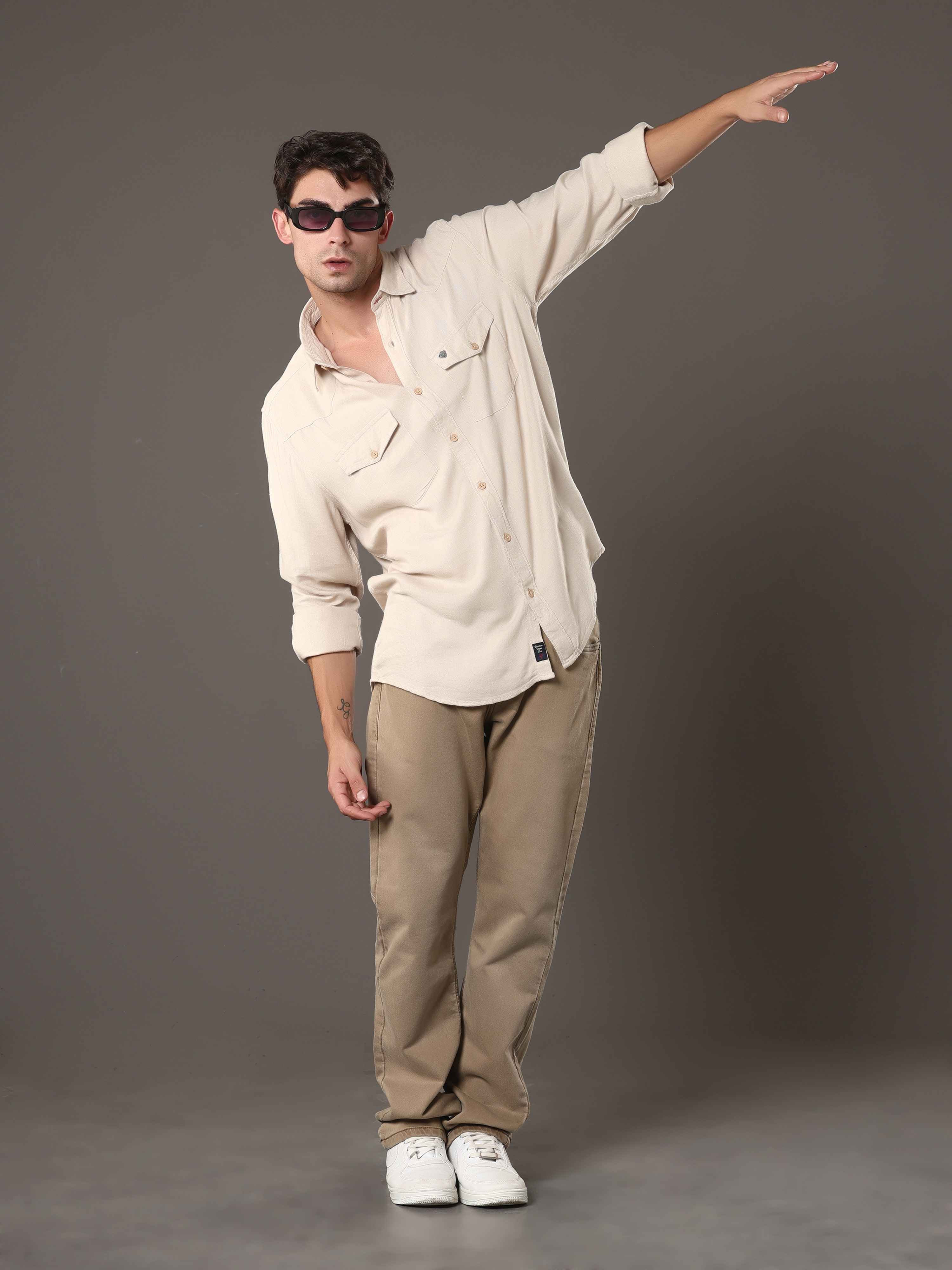 Beige Denim