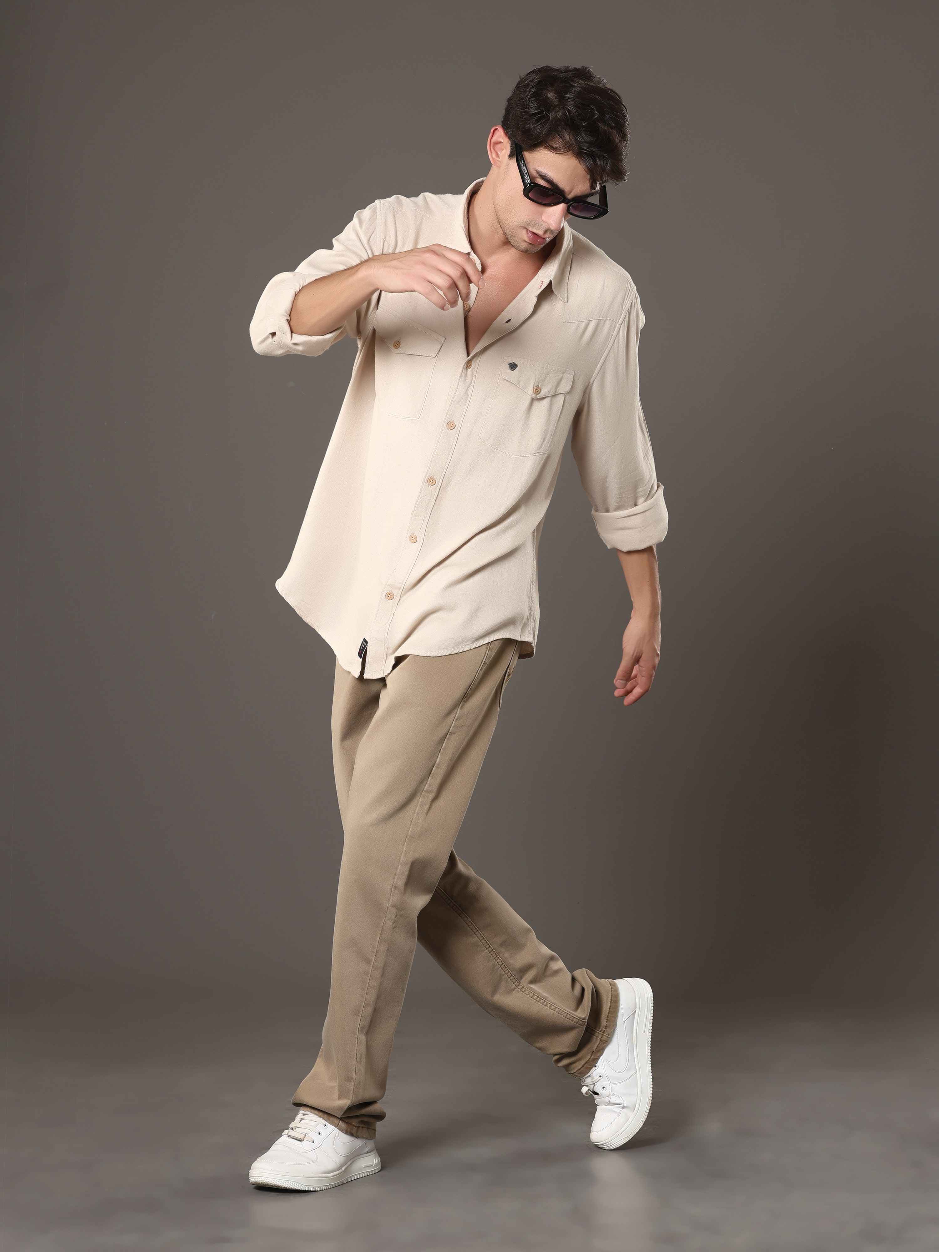 Beige Denim