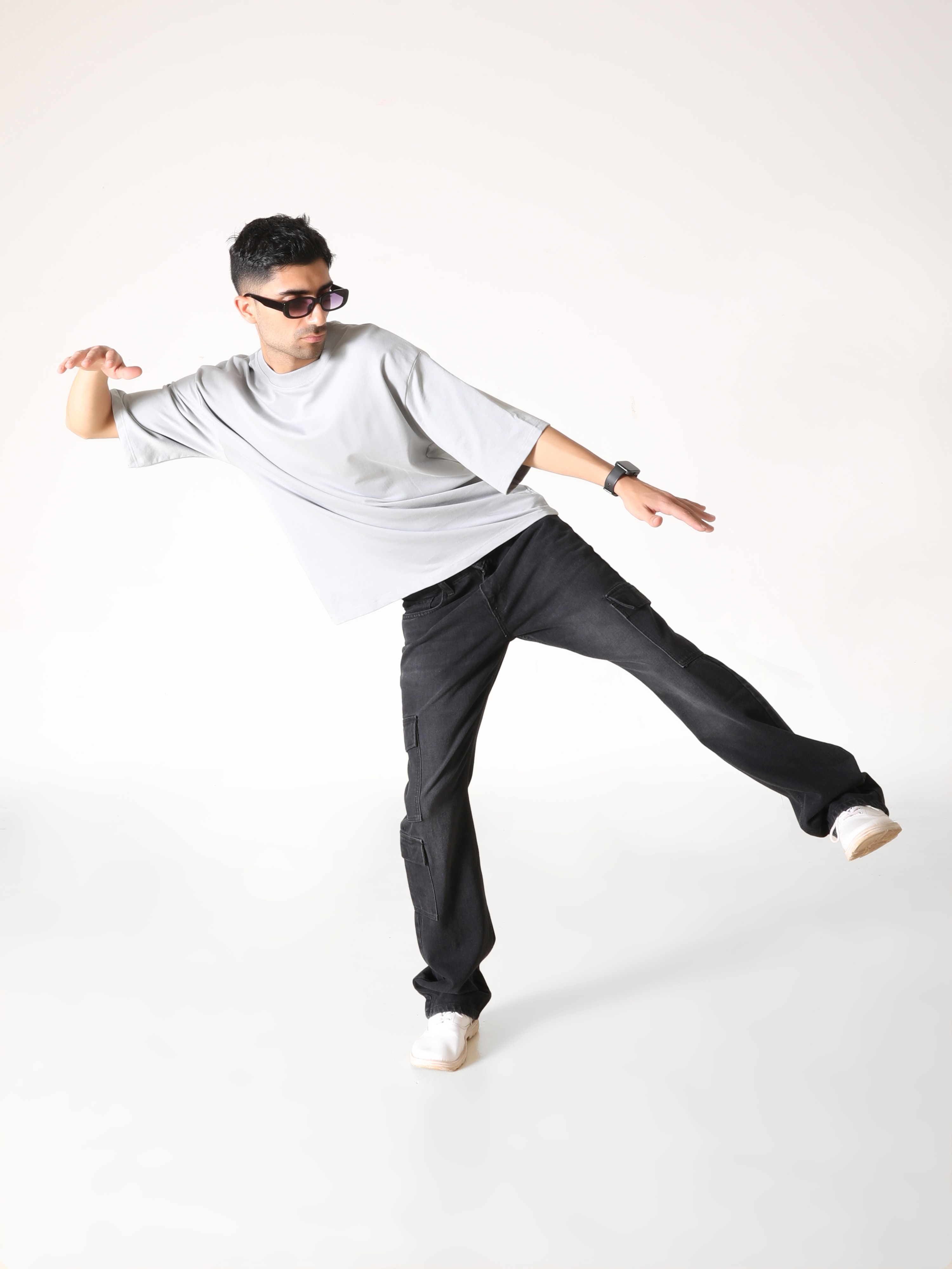 Onyx Black Denim Cargos