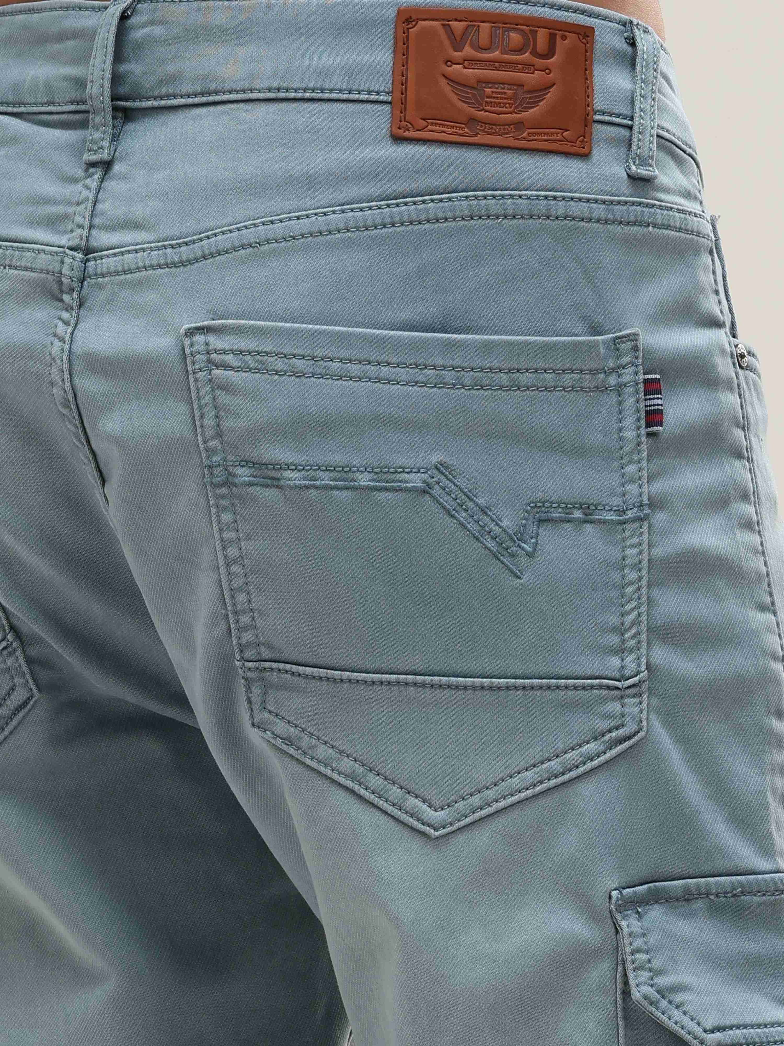 Aquamarine Slim Cargo Pants