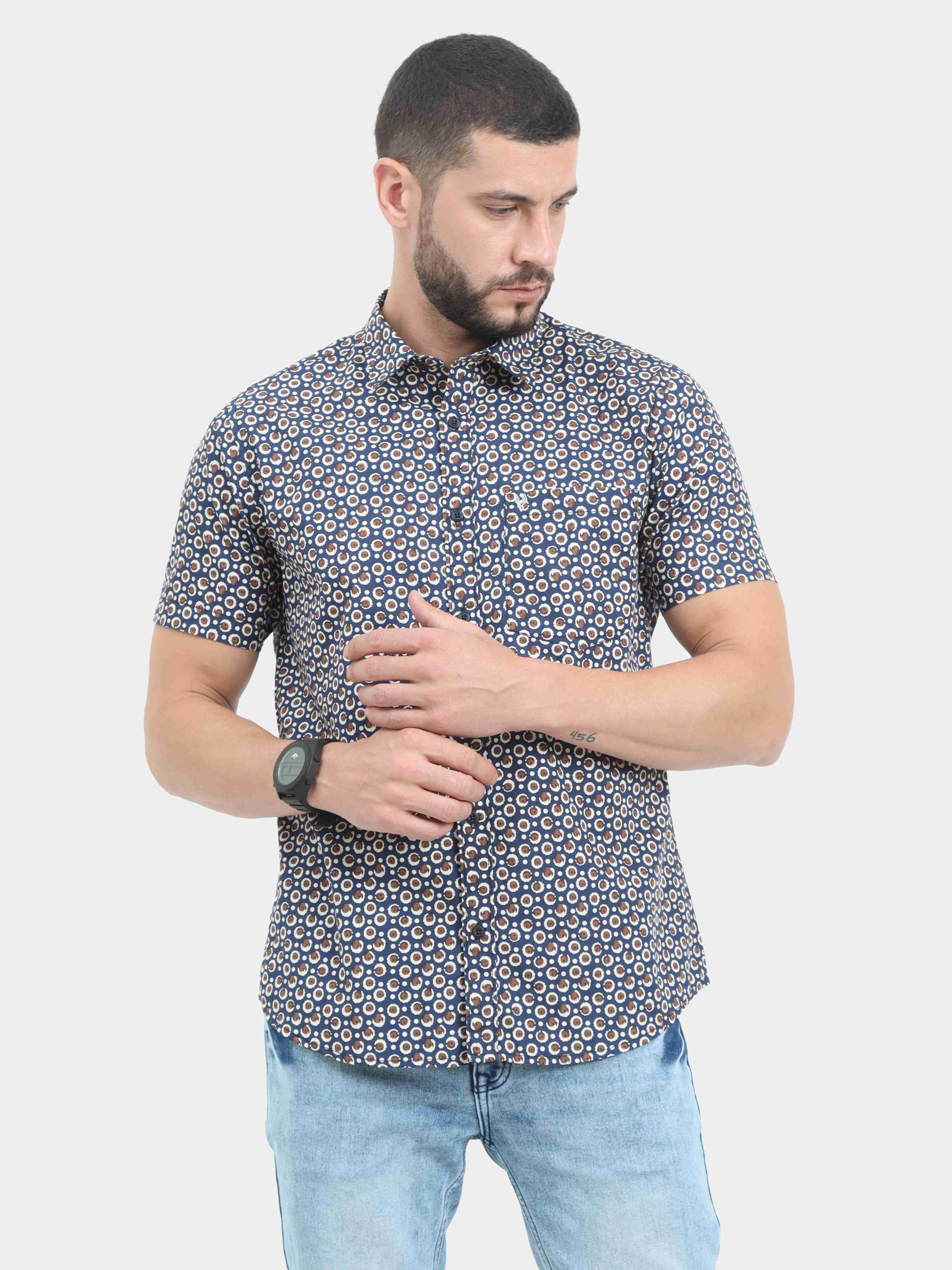 Abstract Florals Shirt